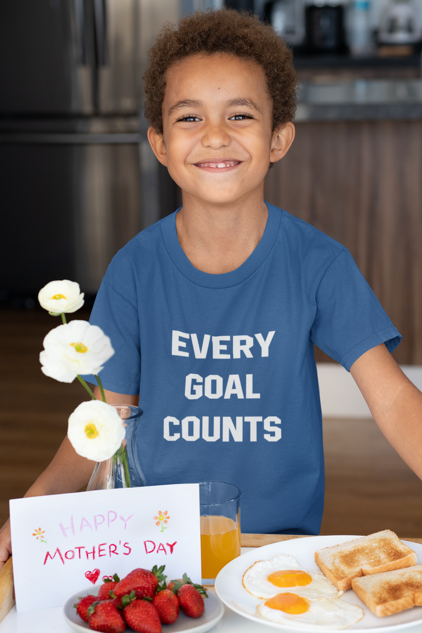 Every Goals Counts Half Sleeves T-Shirt for Boy-FunkyTeesClub