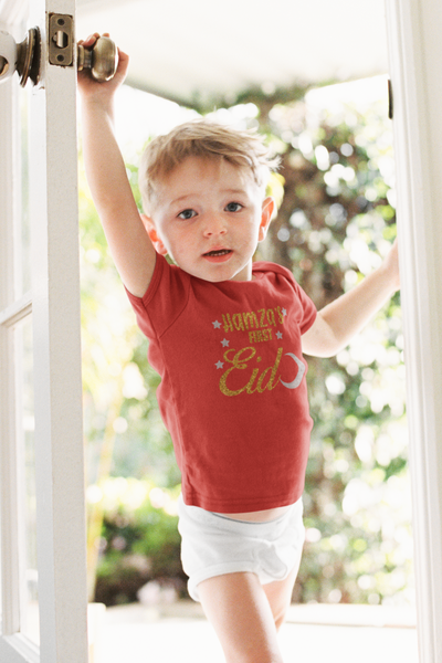 1st Eid Custom Name Half Sleeves T-Shirt for Boy-FunkyTeesClub