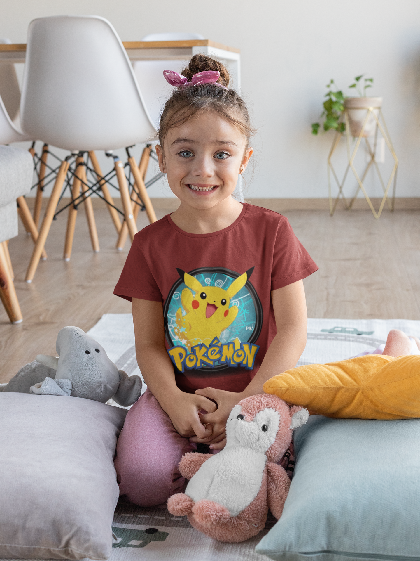 Cute Cartoon Half Sleeves T-Shirt For Girls -FunkyTeesClub