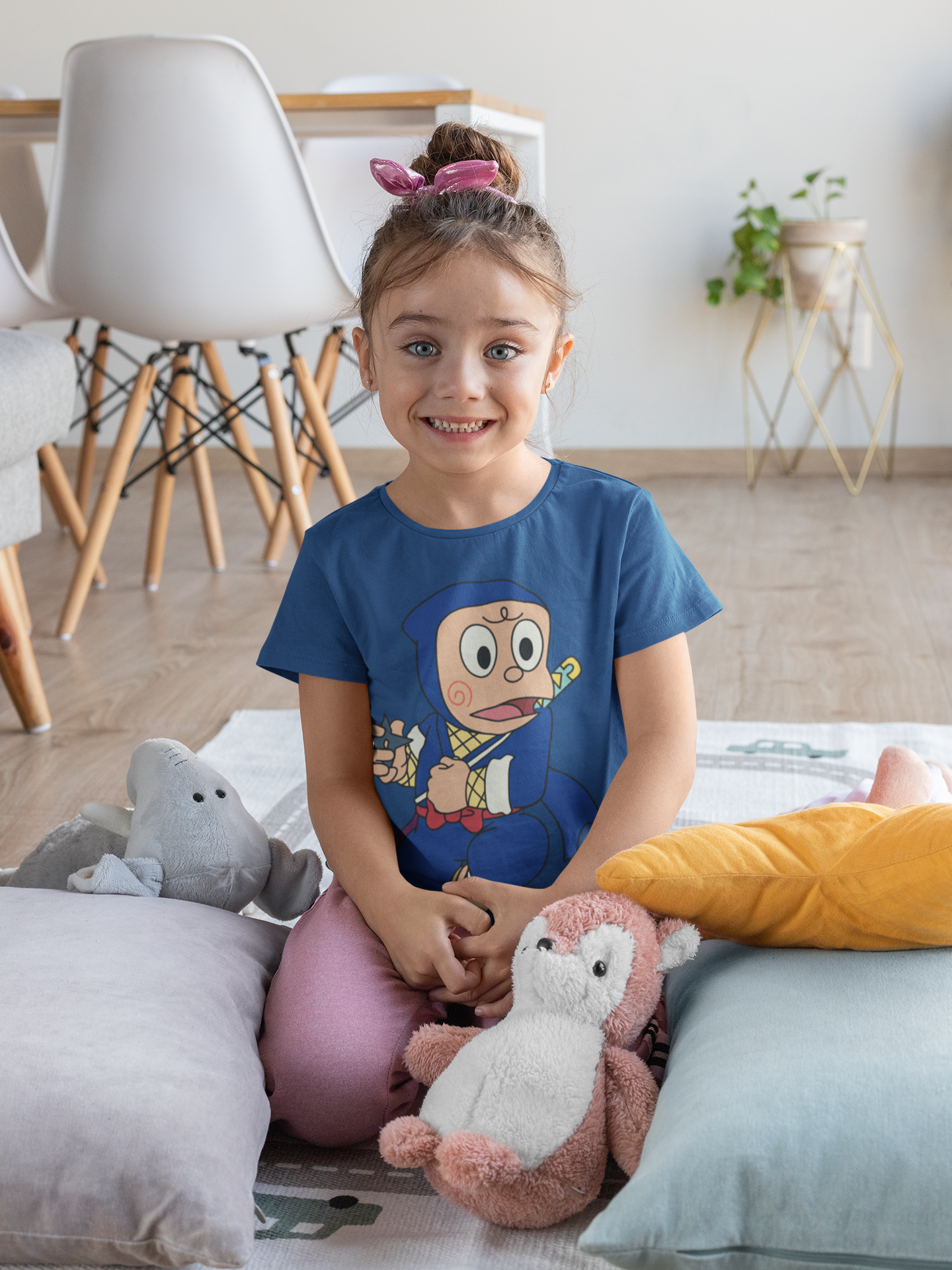 Cute Cartoon Half Sleeves T-Shirt For Girls -FunkyTeesClub