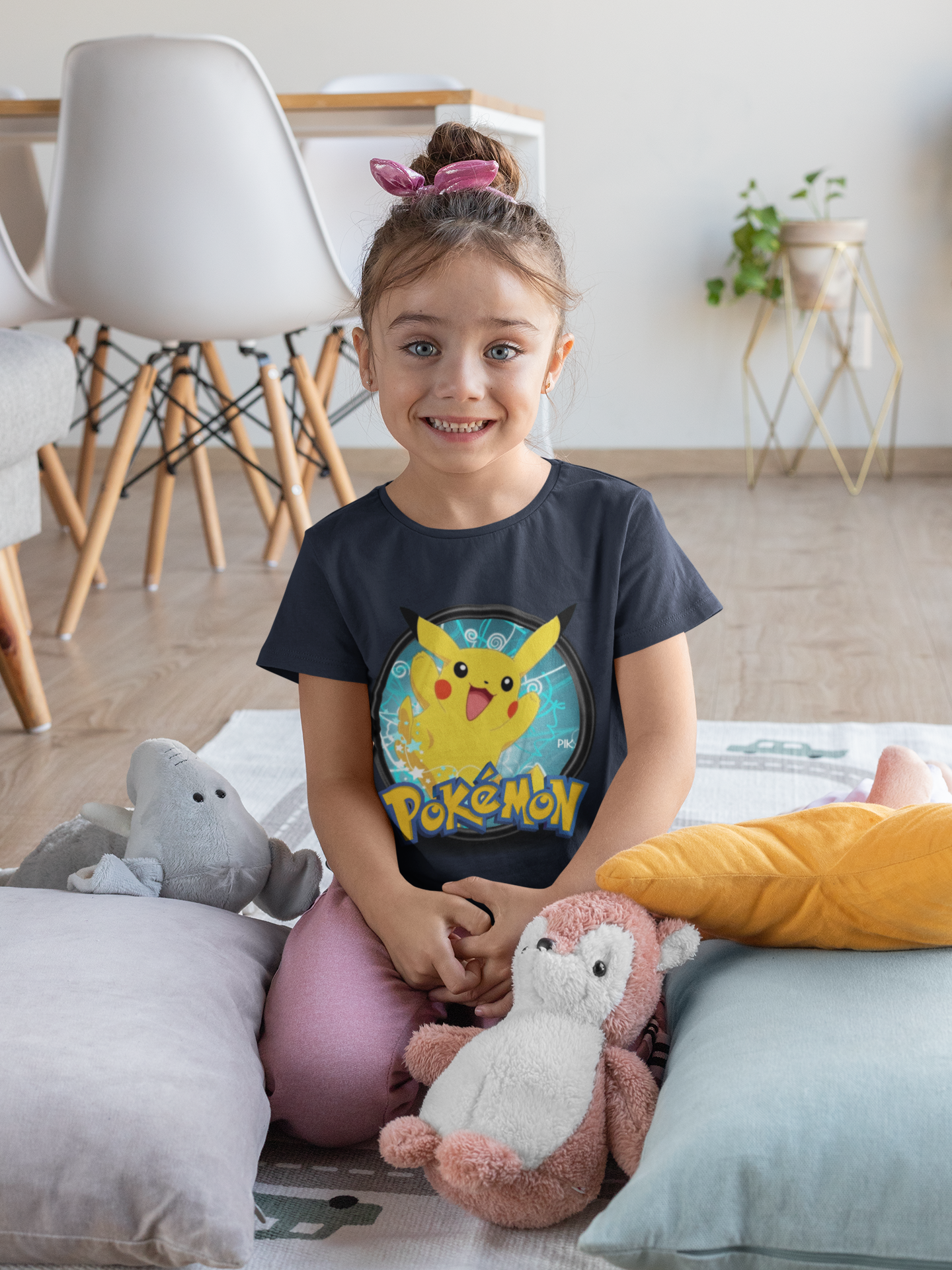 Cute Cartoon Half Sleeves T-Shirt For Girls -FunkyTeesClub