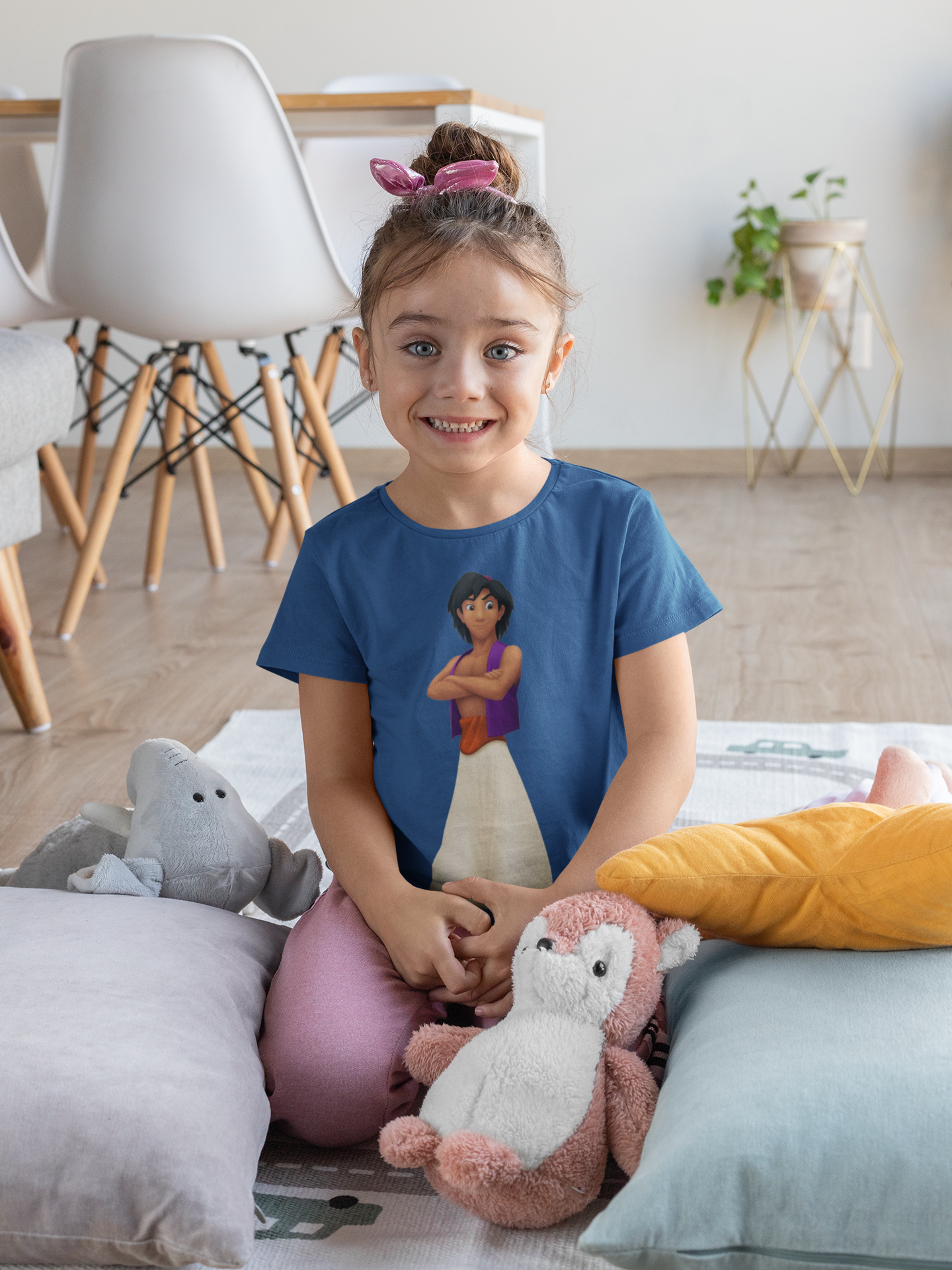 Cute Cartoon Half Sleeves T-Shirt For Girls -FunkyTeesClub