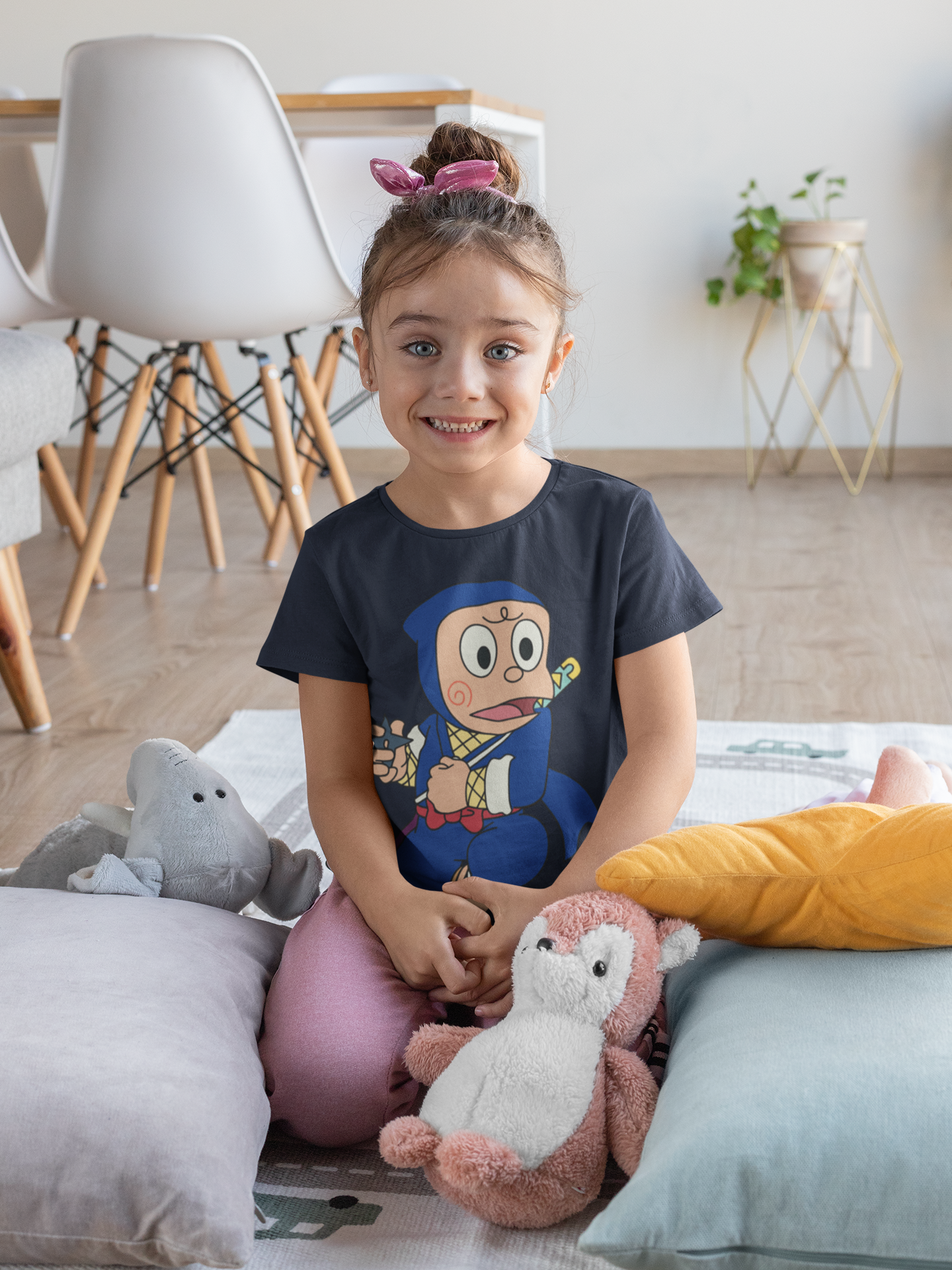Cute Cartoon Half Sleeves T-Shirt For Girls -FunkyTeesClub