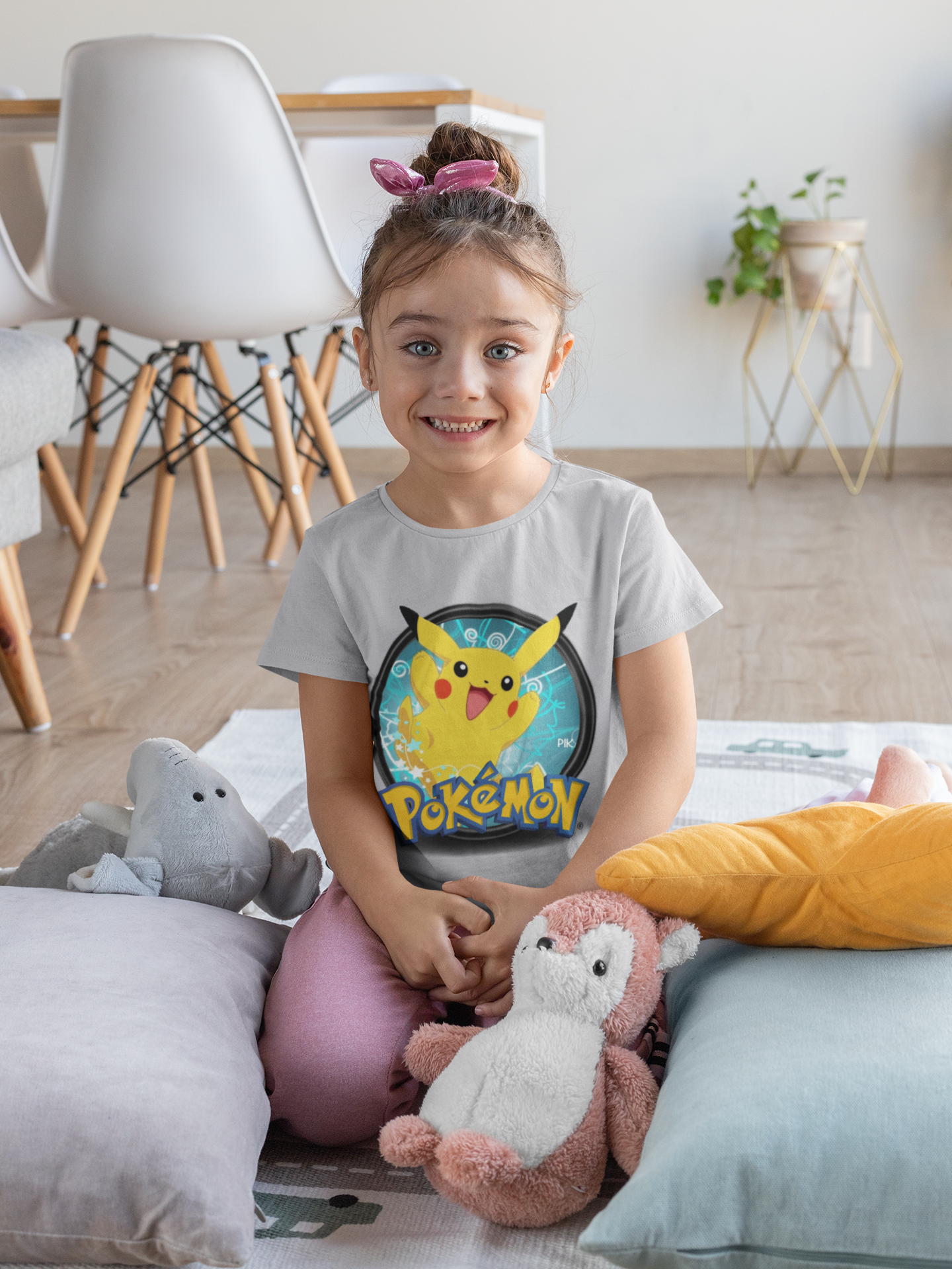 Cute Cartoon Half Sleeves T-Shirt For Girls -FunkyTeesClub