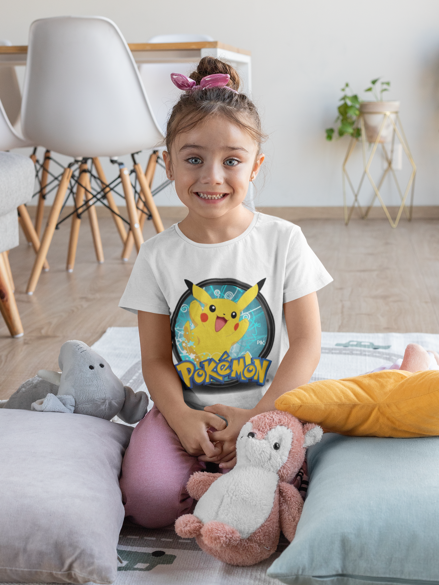 Cute Cartoon Half Sleeves T-Shirt For Girls -FunkyTeesClub