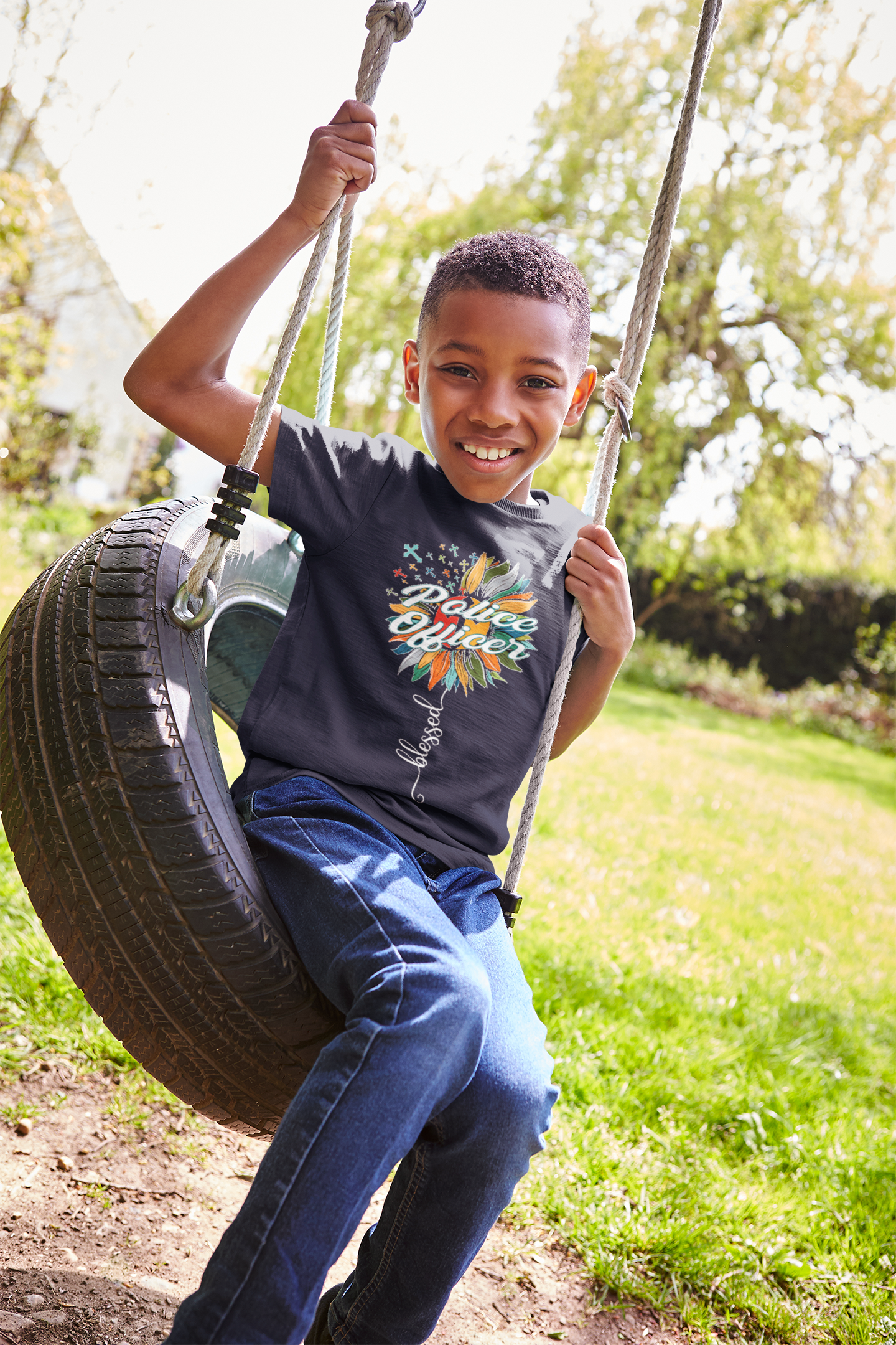 Future Police Half Sleeves T-Shirt for Boy-FunkyTeesClub
