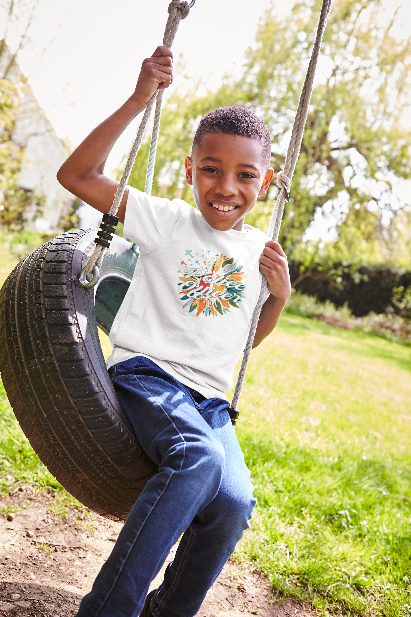 Future Police Half Sleeves T-Shirt for Boy-FunkyTeesClub