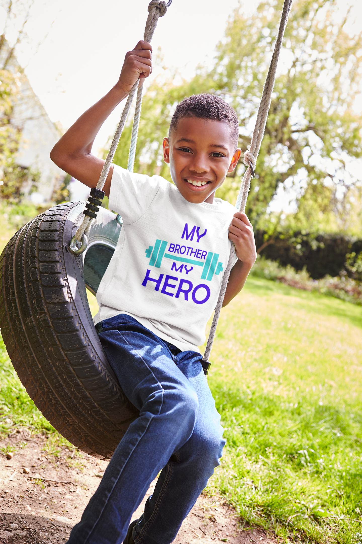 My Brother My Hero Half Sleeves T-Shirt for Boy-FunkyTeesClub