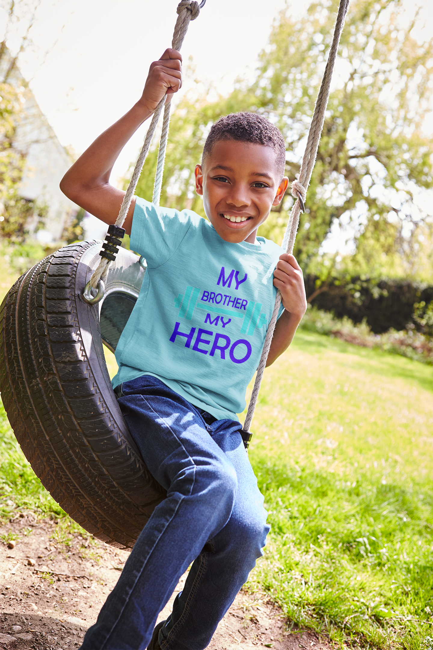 My Brother My Hero Half Sleeves T-Shirt for Boy-FunkyTeesClub