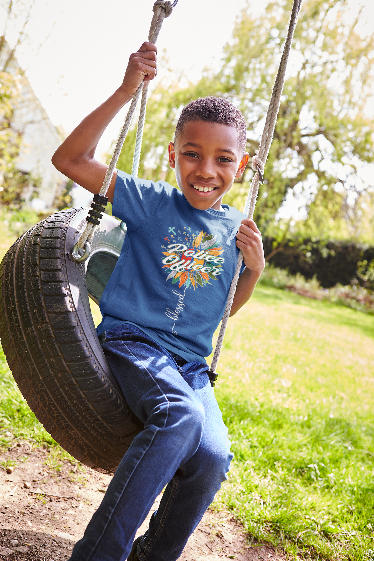 Future Police Half Sleeves T-Shirt for Boy-FunkyTeesClub