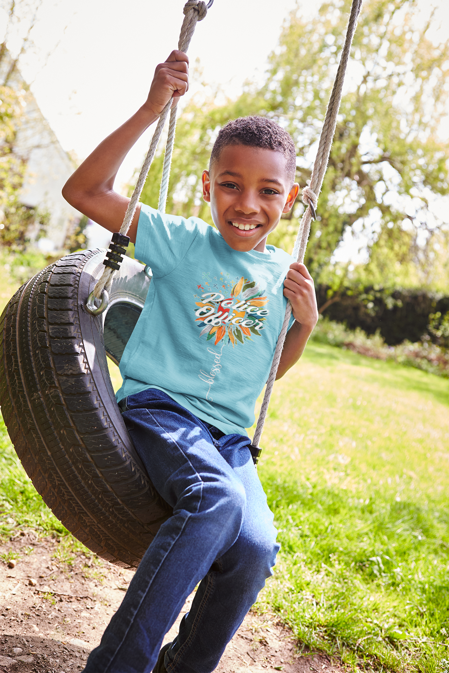 Future Police Half Sleeves T-Shirt for Boy-FunkyTeesClub