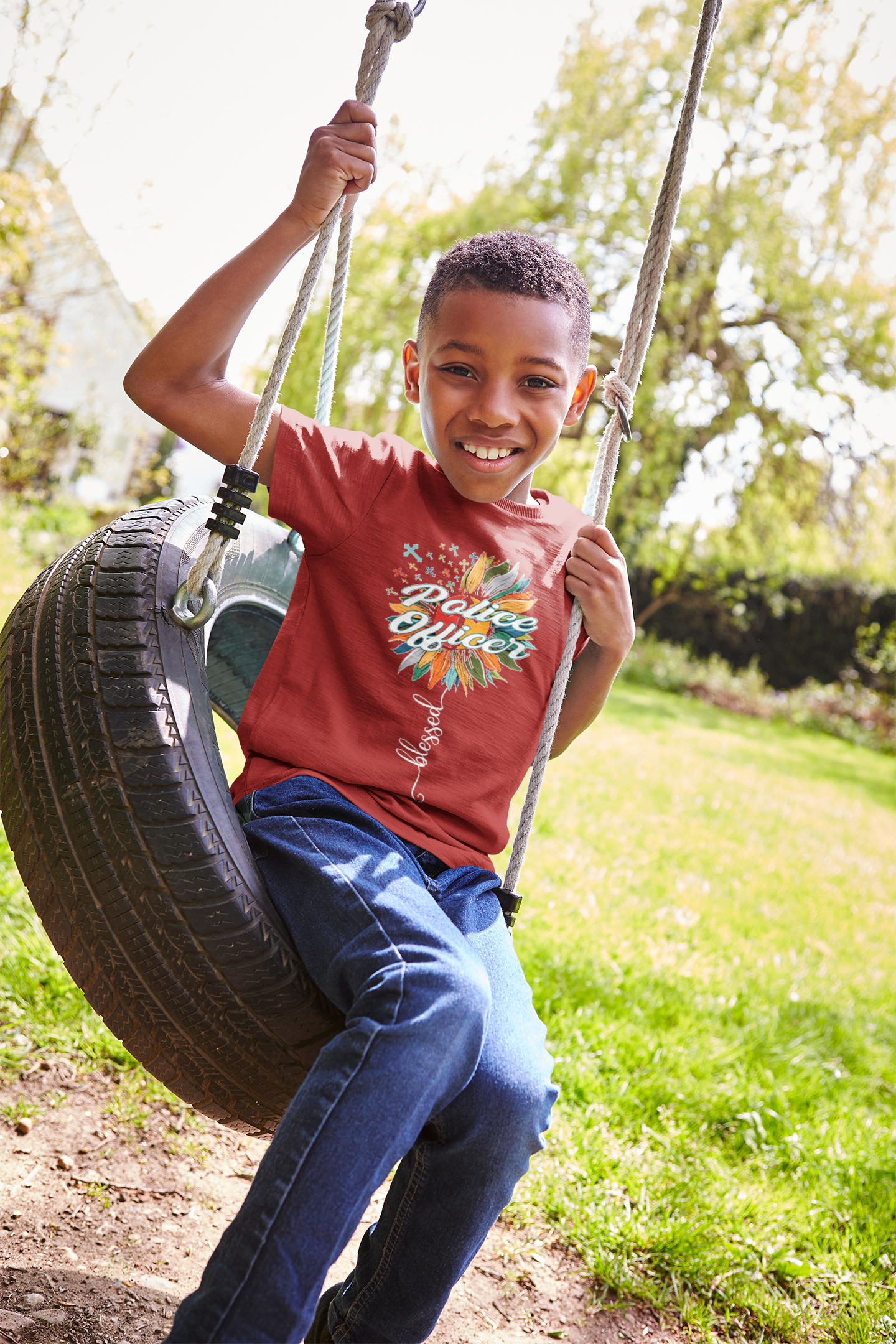 Future Police Half Sleeves T-Shirt for Boy-FunkyTeesClub