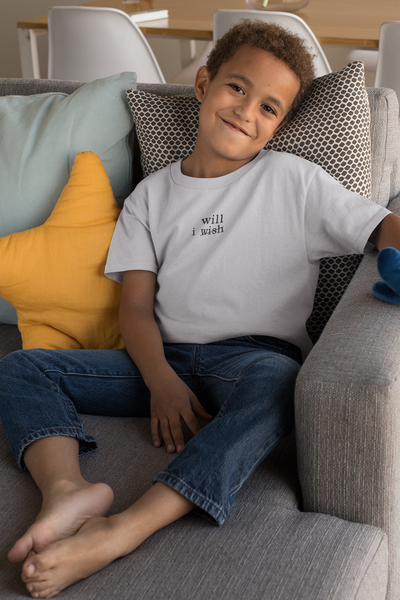 I Wish Minimals Half Sleeves T-Shirt for Boy-FunkyTeesClub