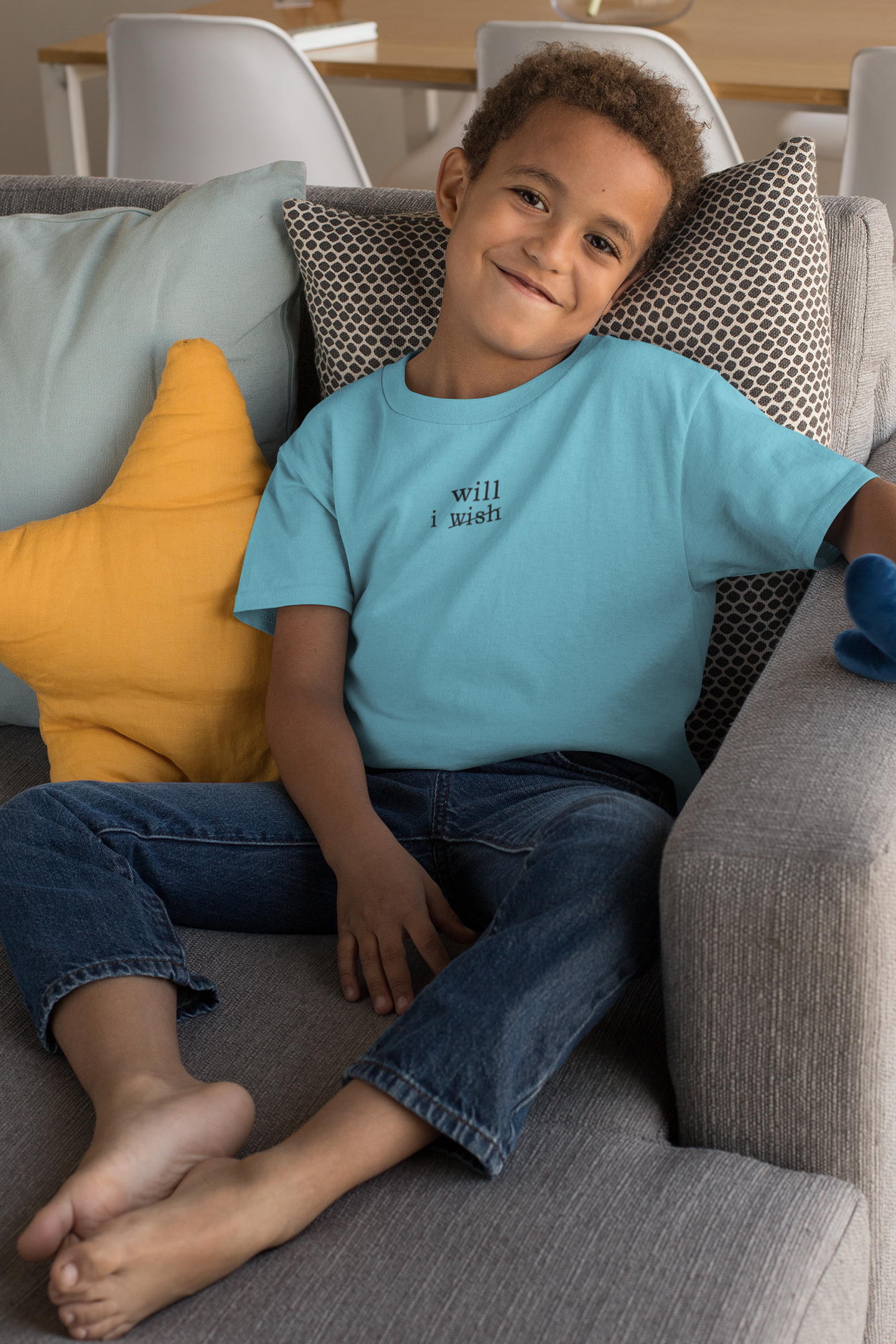 I Wish Minimals Half Sleeves T-Shirt for Boy-FunkyTeesClub