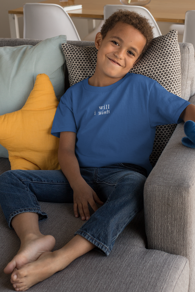 I Wish Minimals Half Sleeves T-Shirt for Boy-FunkyTeesClub