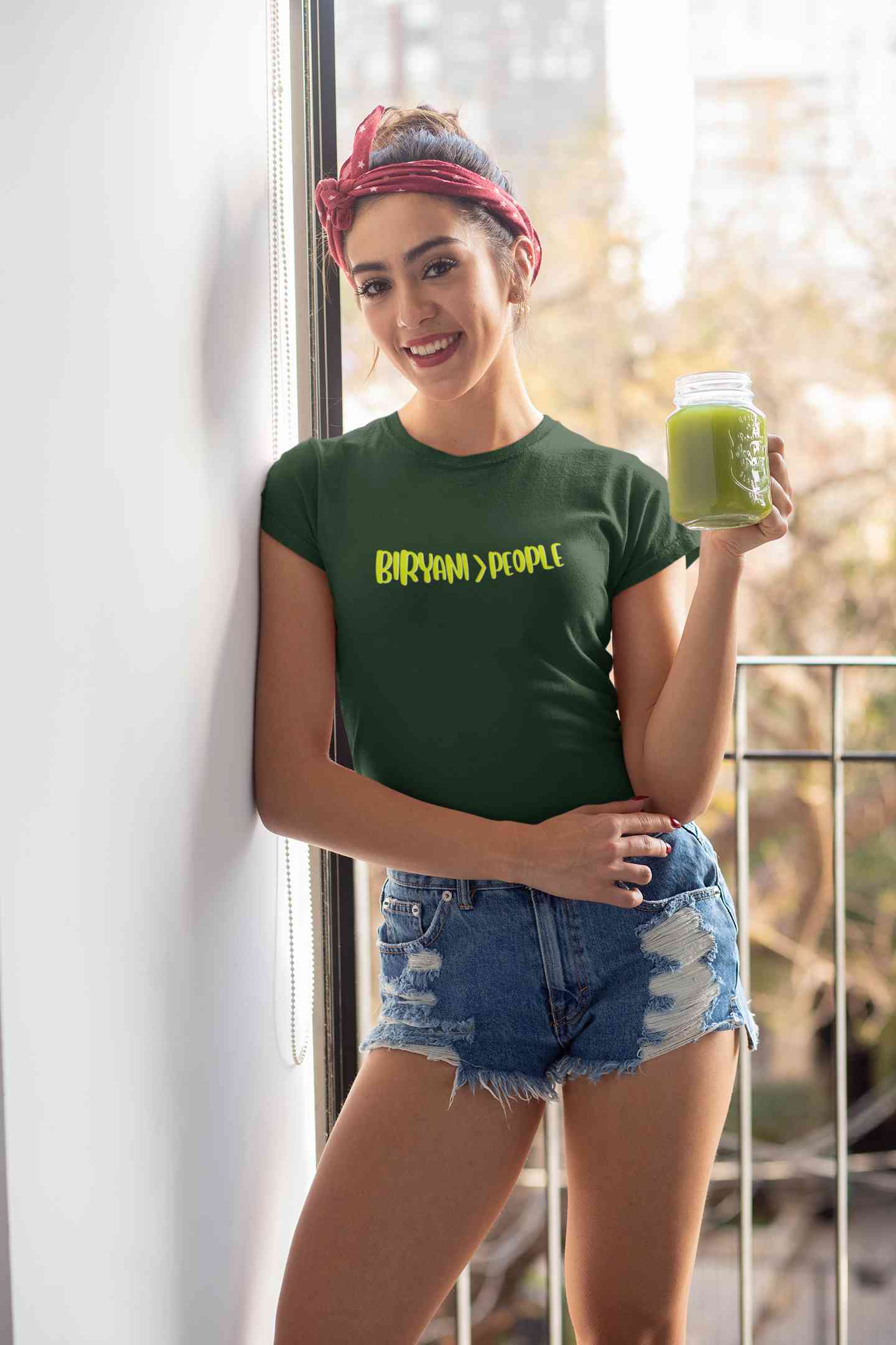 Biryani Food Love Women Half Sleeves T-shirt- FunkyTeesClub