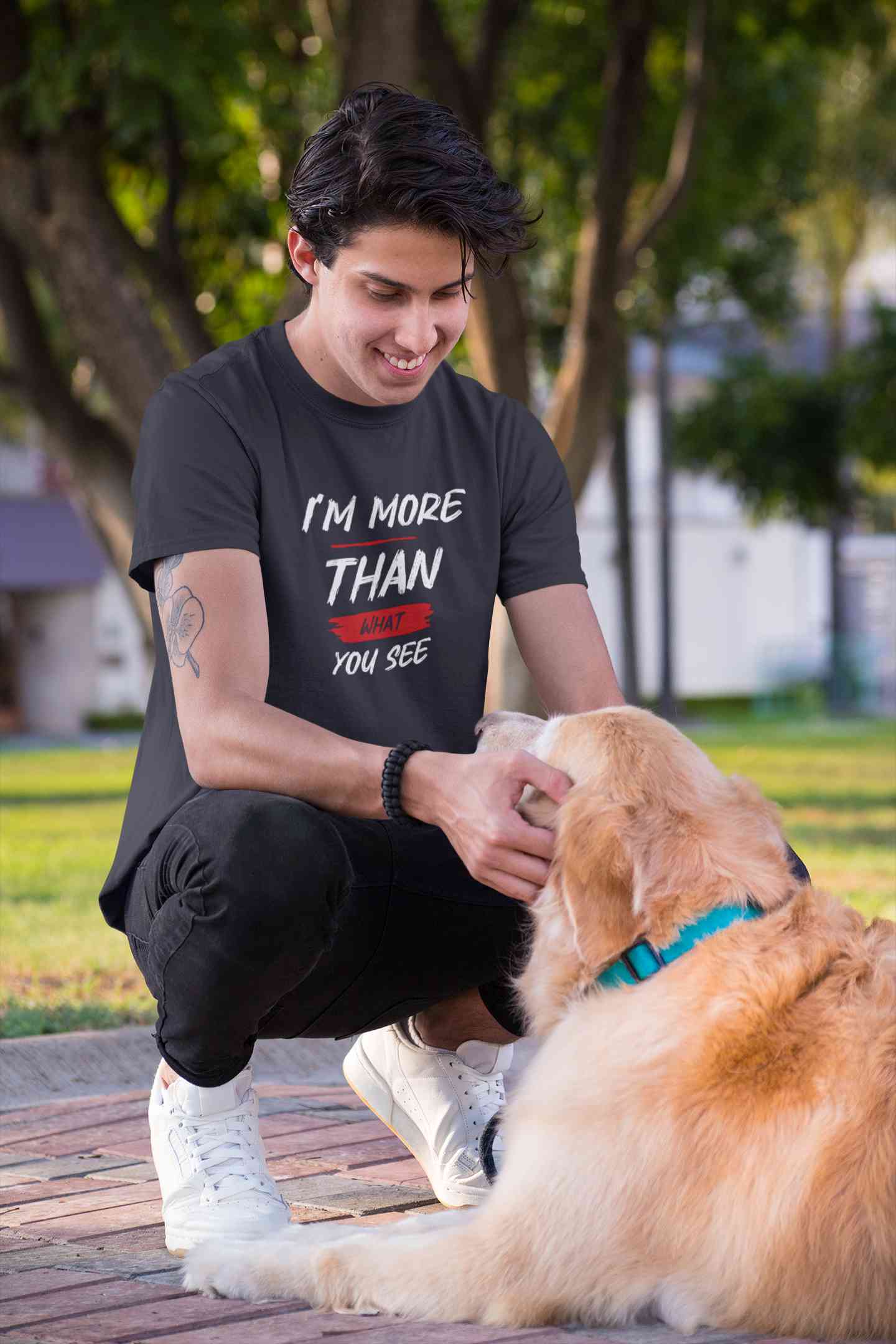 I Am More Than What You See Mens Half Sleeves T-shirt- FunkyTeesClub