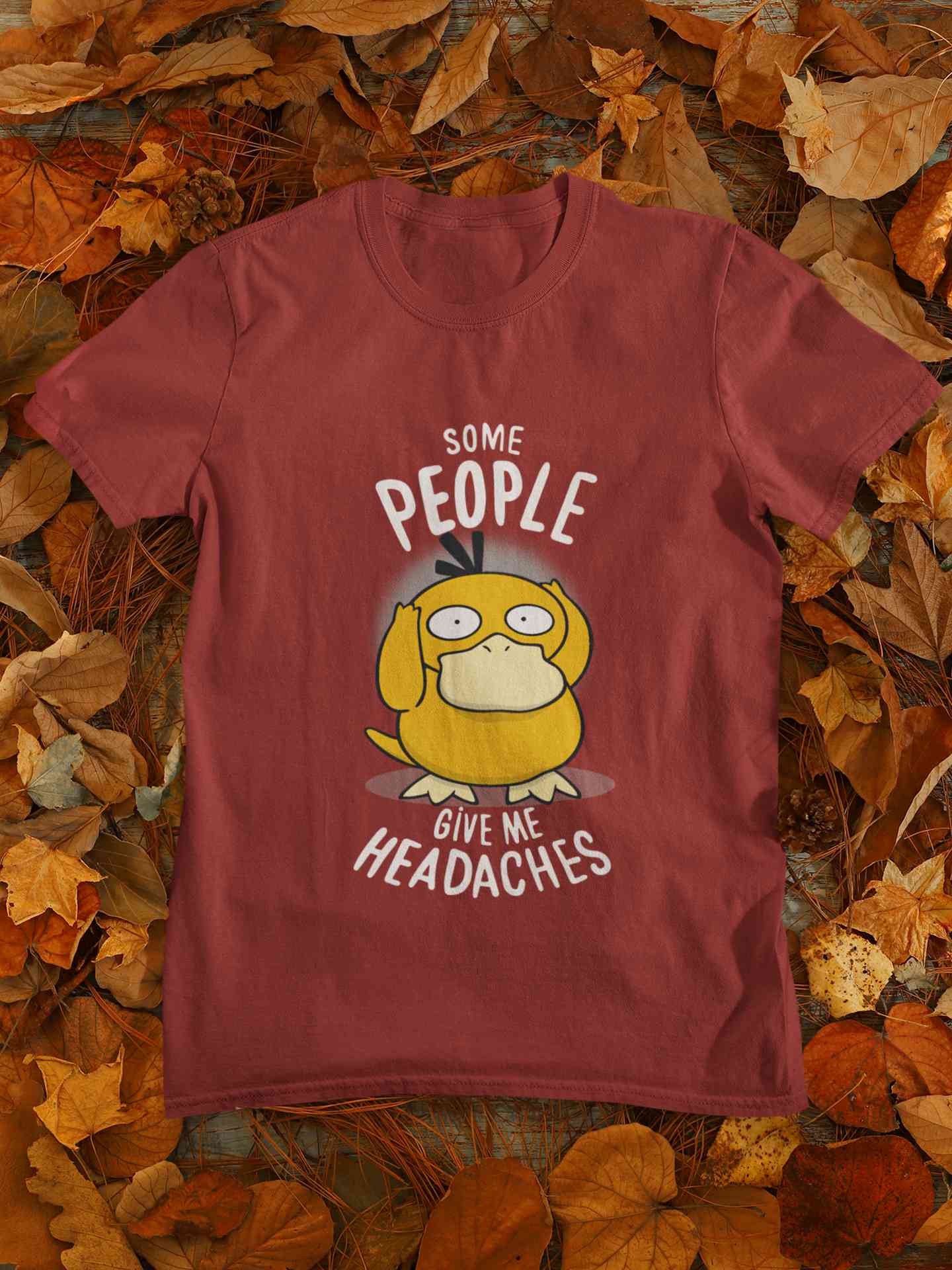 Some Peoples Give Me Headache Funny Graphic Mens Half Sleeves T-shirt- FunkyTeesClub