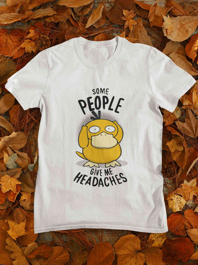 Some Peoples Give Me Headache Funny Graphic Women Half Sleeves T-shirt- FunkyTeesClub