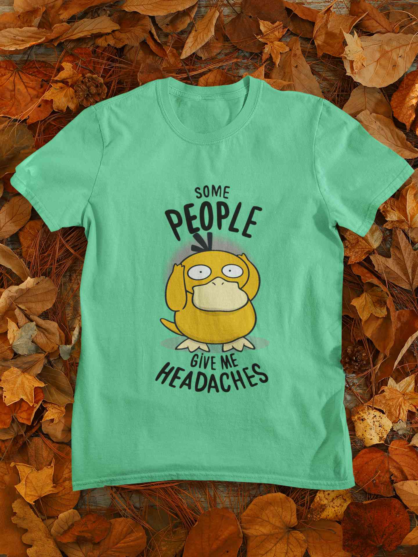 Some Peoples Give Me Headache Funny Graphic Mens Half Sleeves T-shirt- FunkyTeesClub