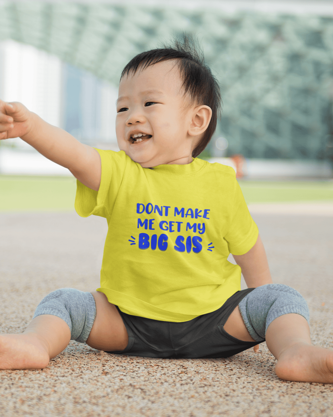 Don't Make Me Get My Big Sis Rakshabandhan Half Sleeves T-Shirt for Boys -FunkyTeesClub