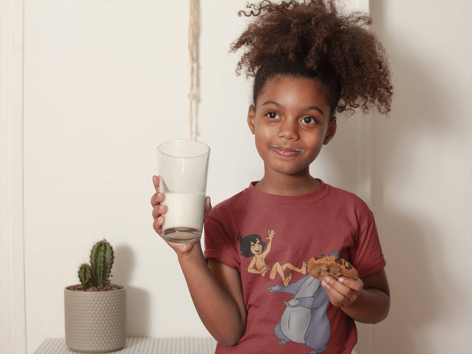Cute Cartoon Half Sleeves T-Shirt For Girls -FunkyTeesClub