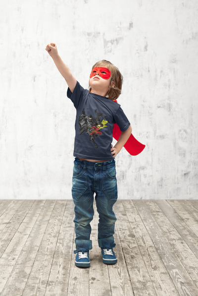 Superhero Half Sleeves T-Shirt for Boy-FunkyTeesClub