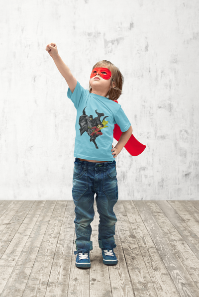Superhero Half Sleeves T-Shirt for Boy-FunkyTeesClub