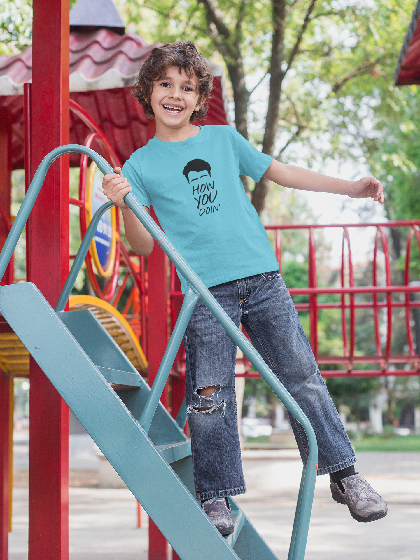 How You Doin Web Series Half Sleeves T-Shirt for Boy-FunkyTeesClub