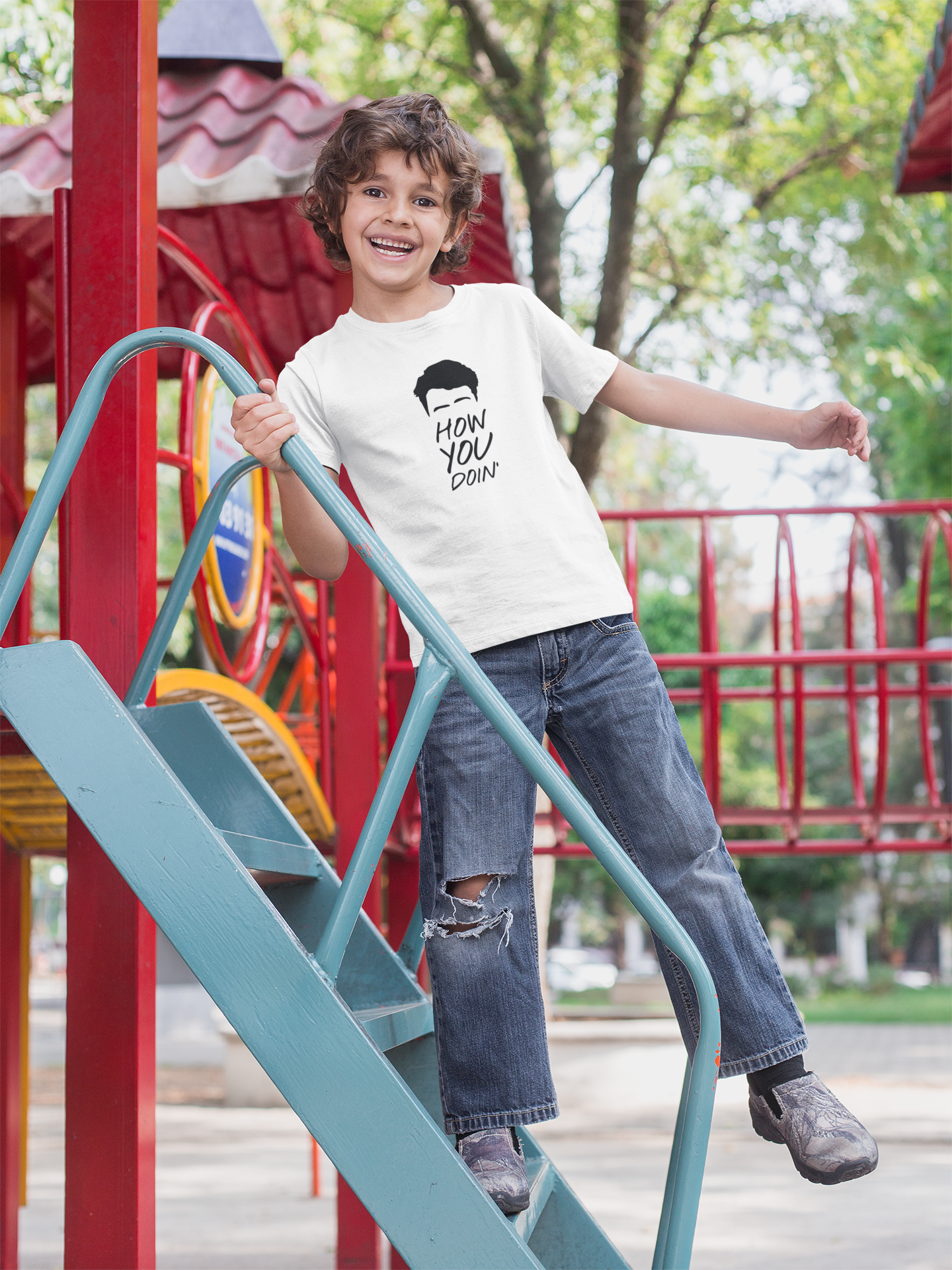 How You Doin Web Series Half Sleeves T-Shirt for Boy-FunkyTeesClub