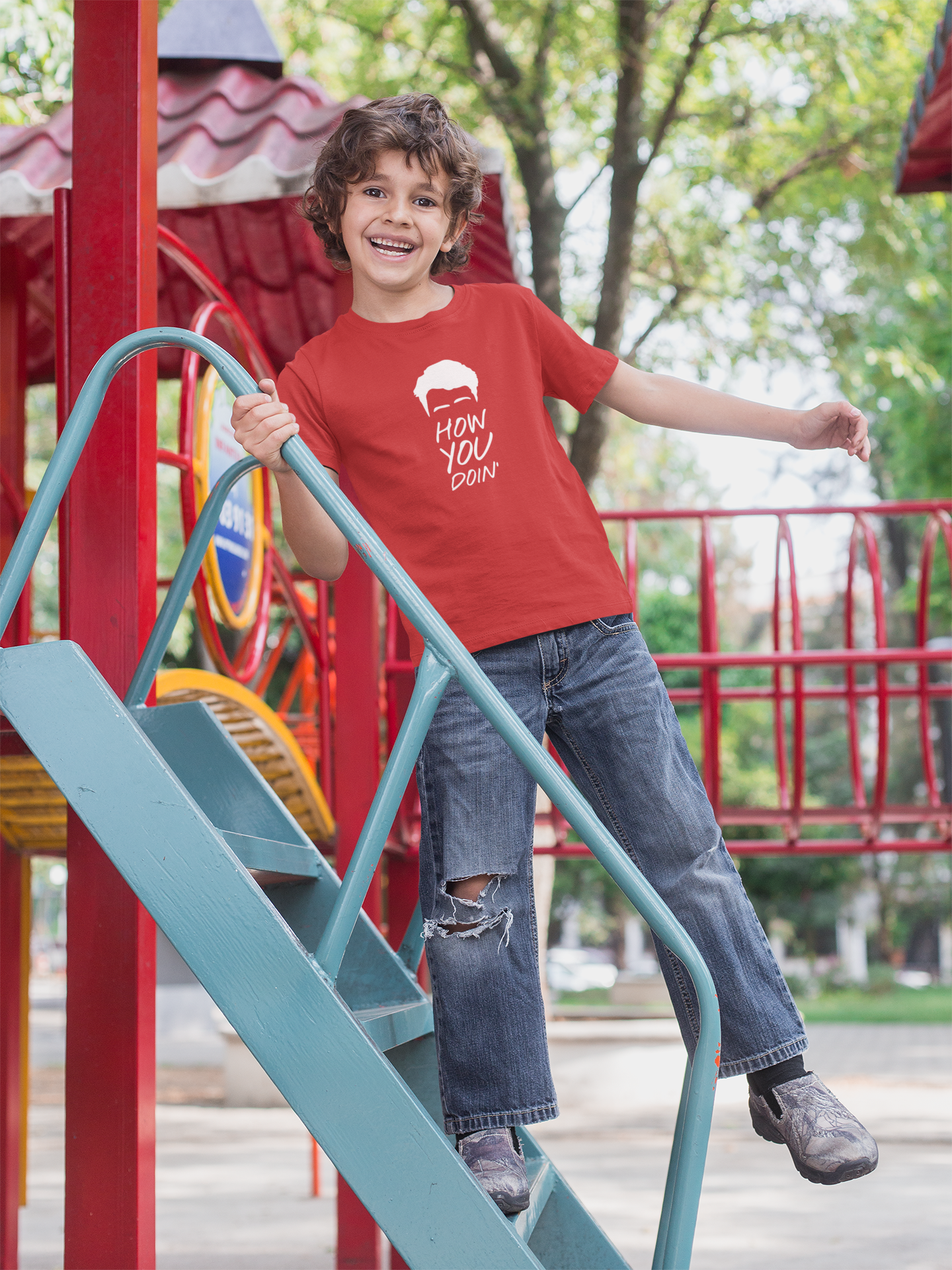 How You Doin Web Series Half Sleeves T-Shirt for Boy-FunkyTeesClub