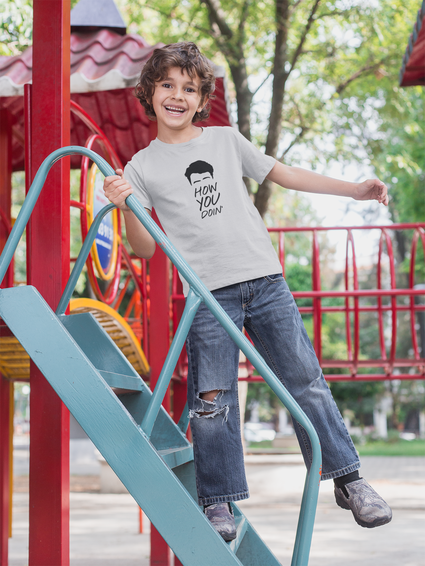 How You Doin Web Series Half Sleeves T-Shirt for Boy-FunkyTeesClub