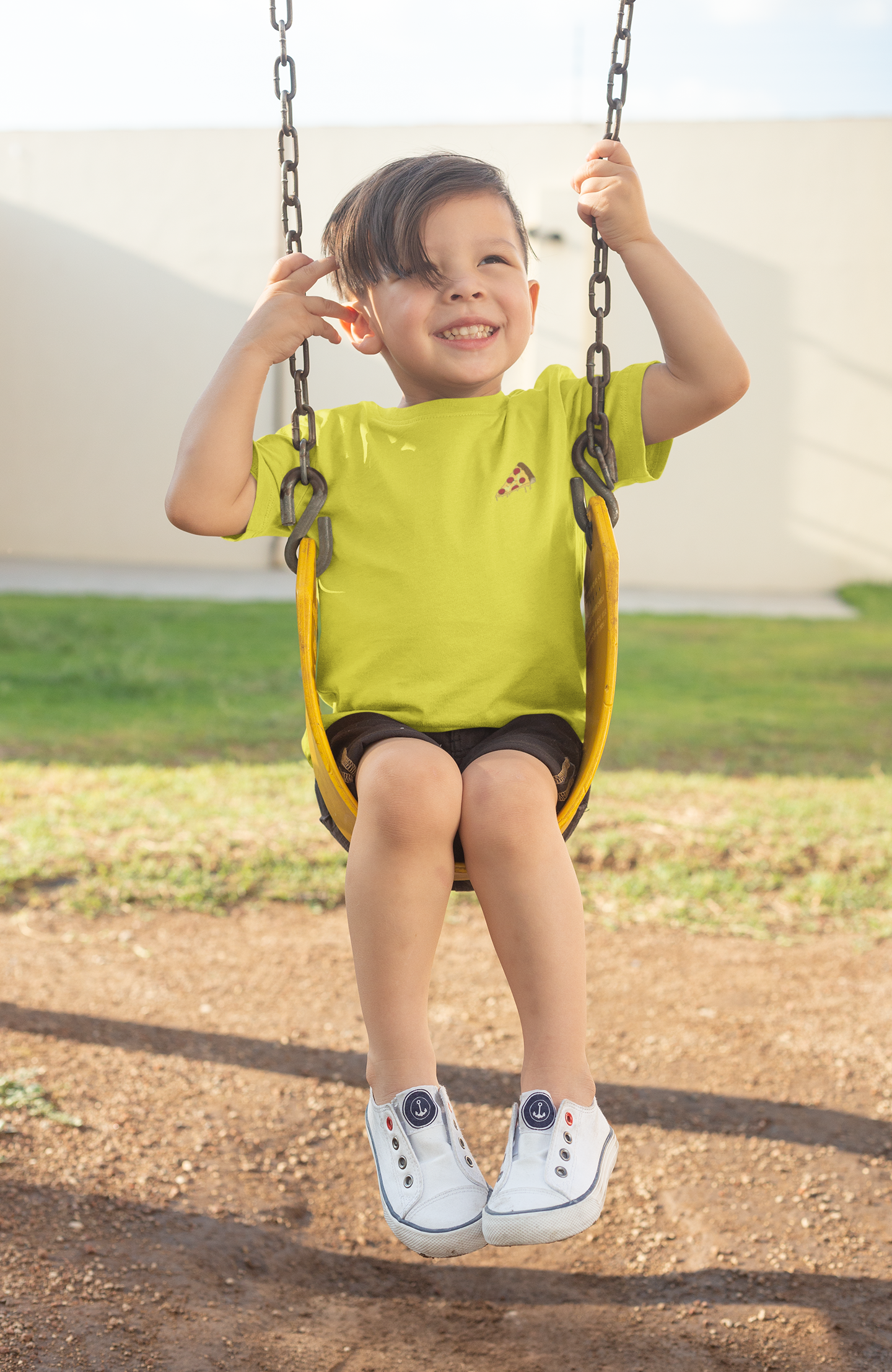 Pizza Minimals Half Sleeves T-Shirt for Boy-FunkyTeesClub