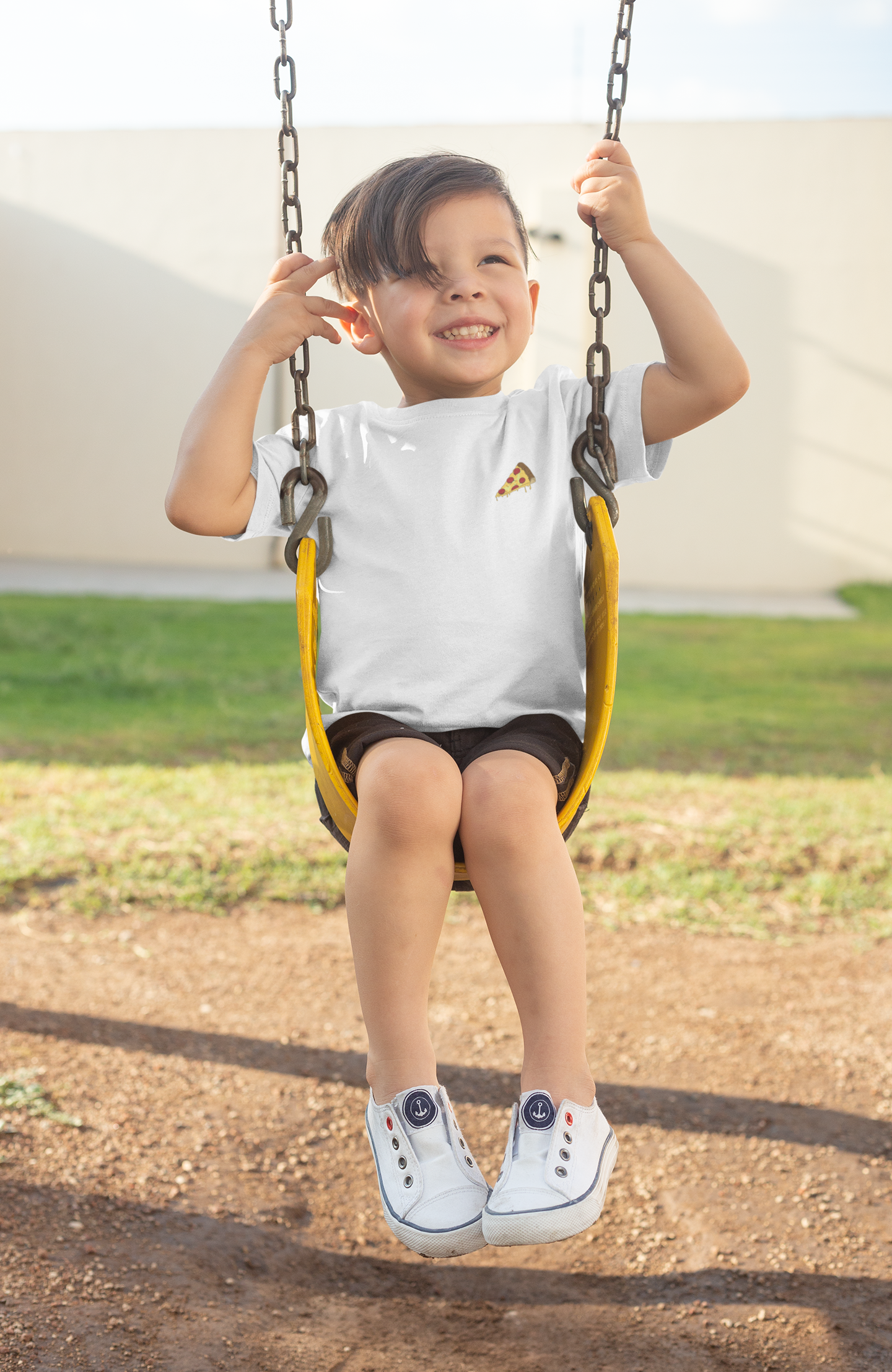 Pizza Minimals Half Sleeves T-Shirt for Boy-FunkyTeesClub
