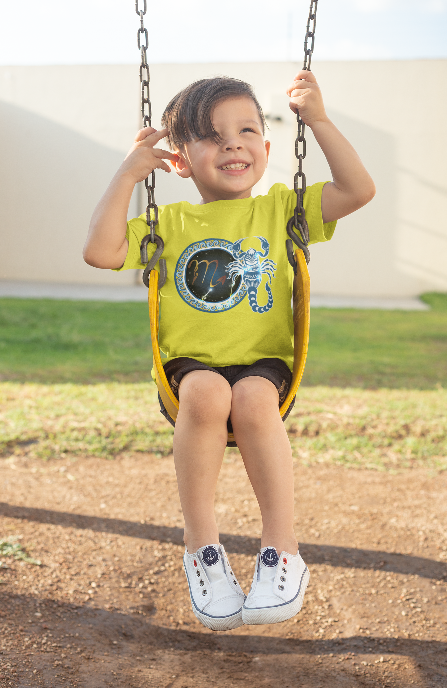 Scorpio Zodiac Sign Half Sleeves T-Shirt for Boy-FunkyTeesClub