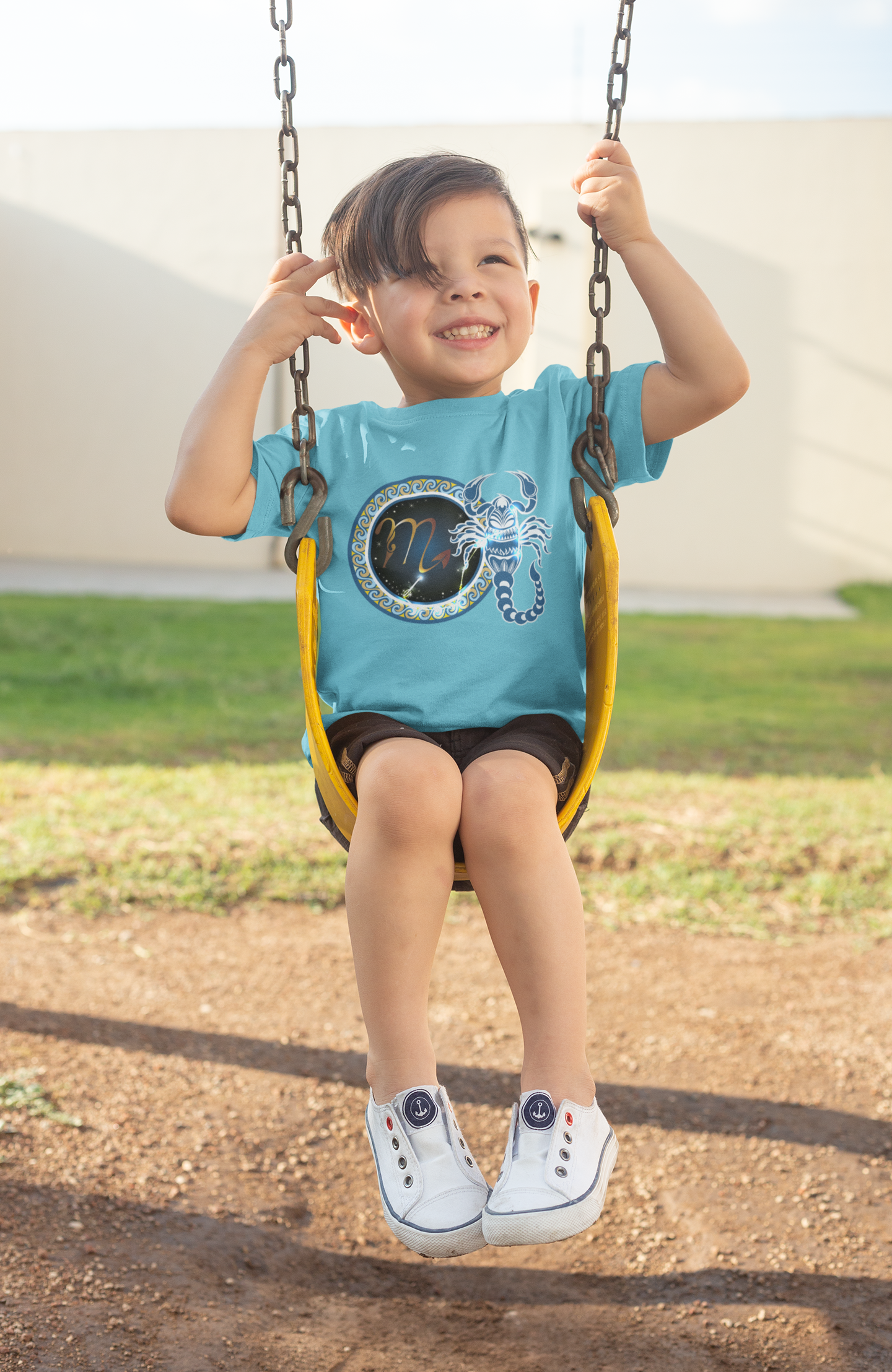 Scorpio Zodiac Sign Half Sleeves T-Shirt for Boy-FunkyTeesClub