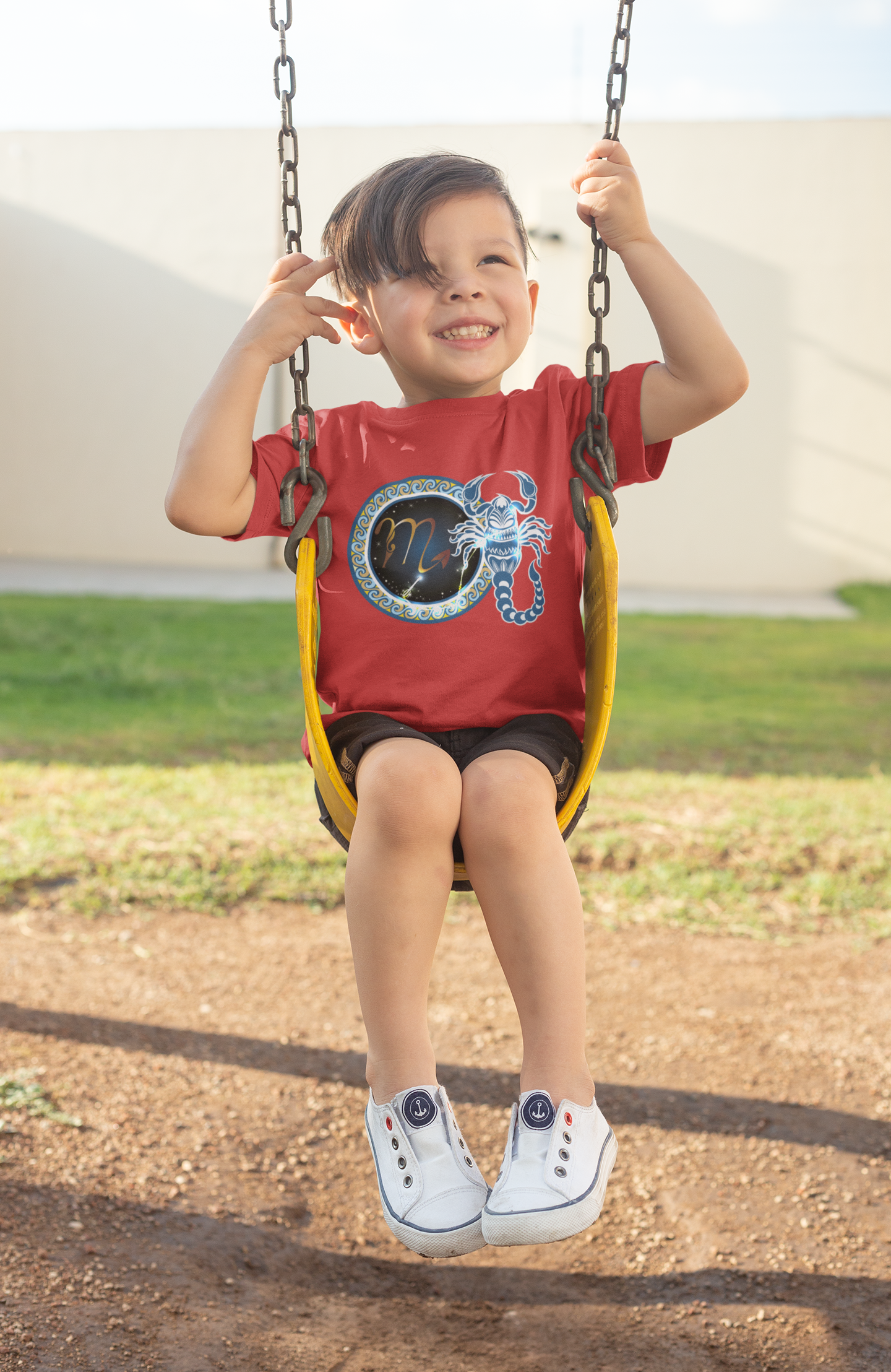 Scorpio Zodiac Sign Half Sleeves T-Shirt for Boy-FunkyTeesClub