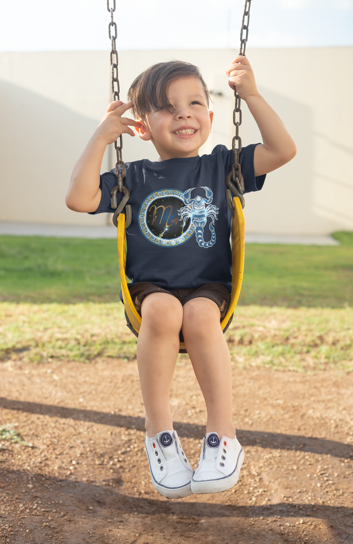 Scorpio Zodiac Sign Half Sleeves T-Shirt for Boy-FunkyTeesClub