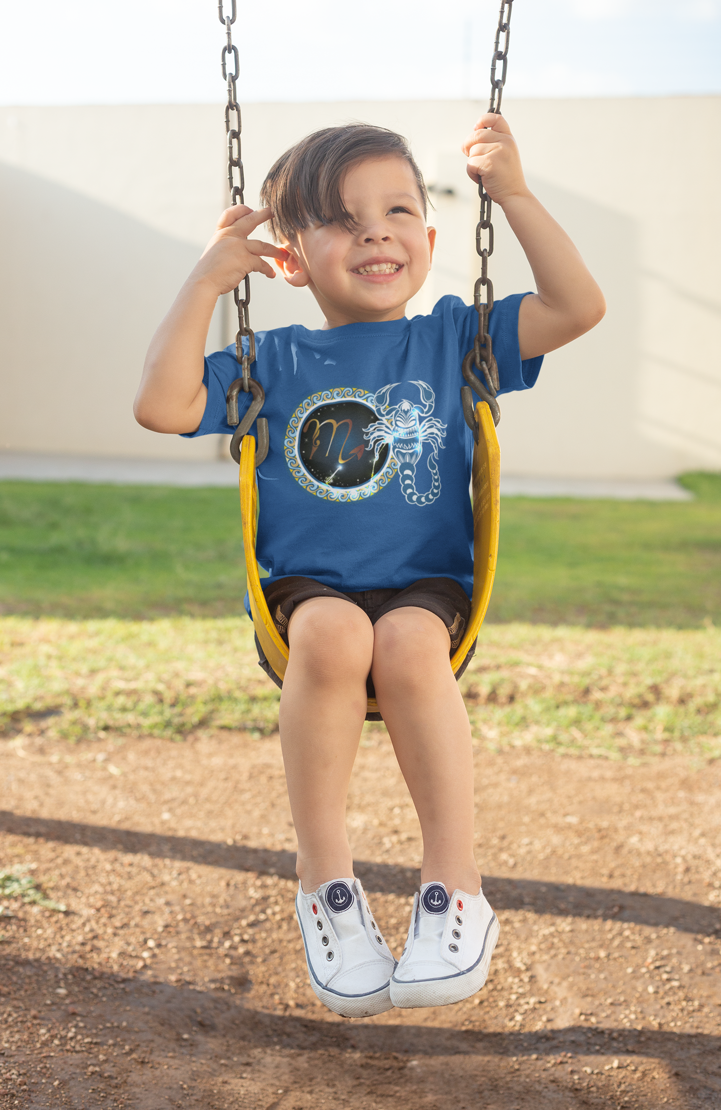Scorpio Zodiac Sign Half Sleeves T-Shirt for Boy-FunkyTeesClub