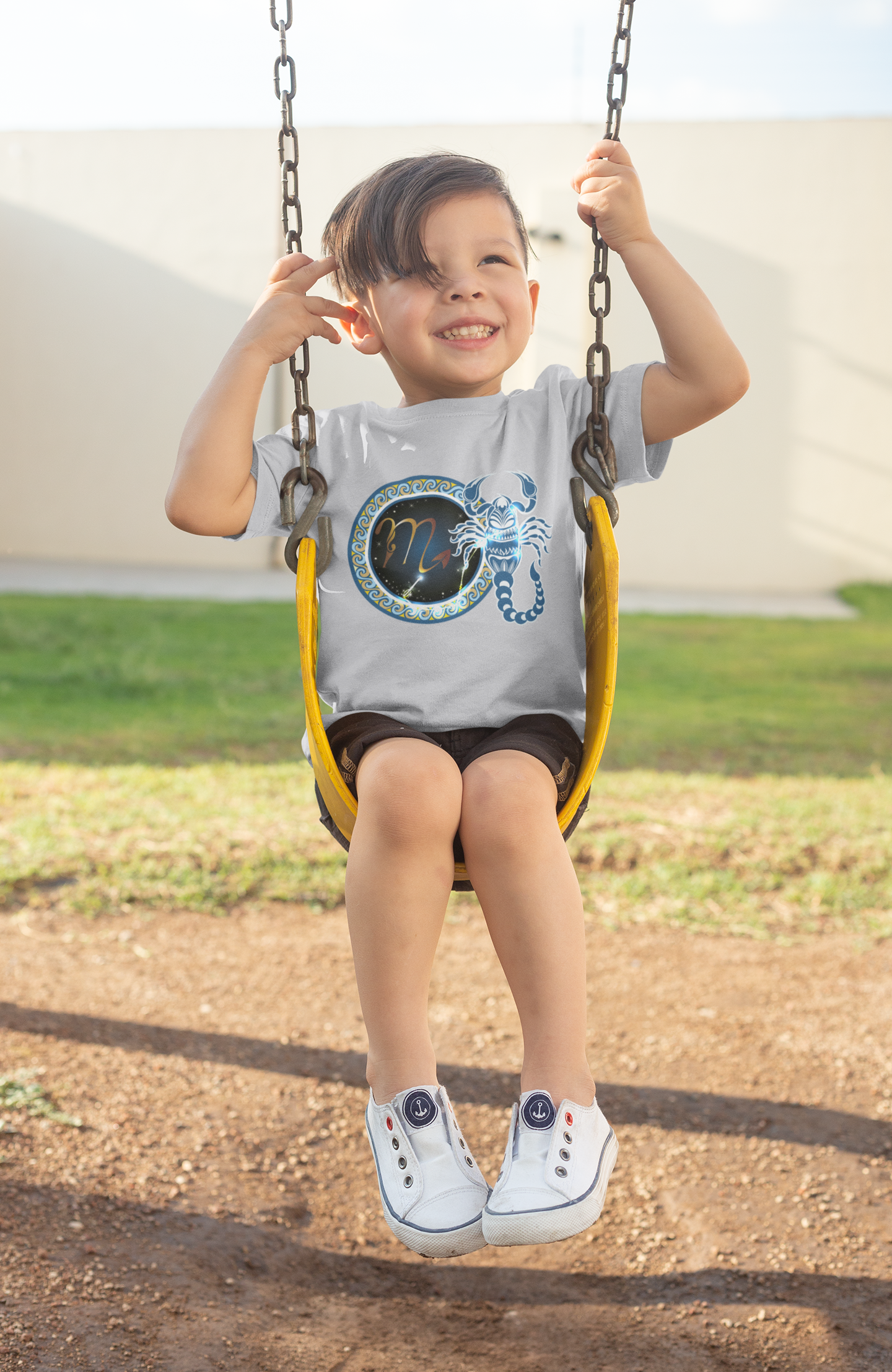 Scorpio Zodiac Sign Half Sleeves T-Shirt for Boy-FunkyTeesClub
