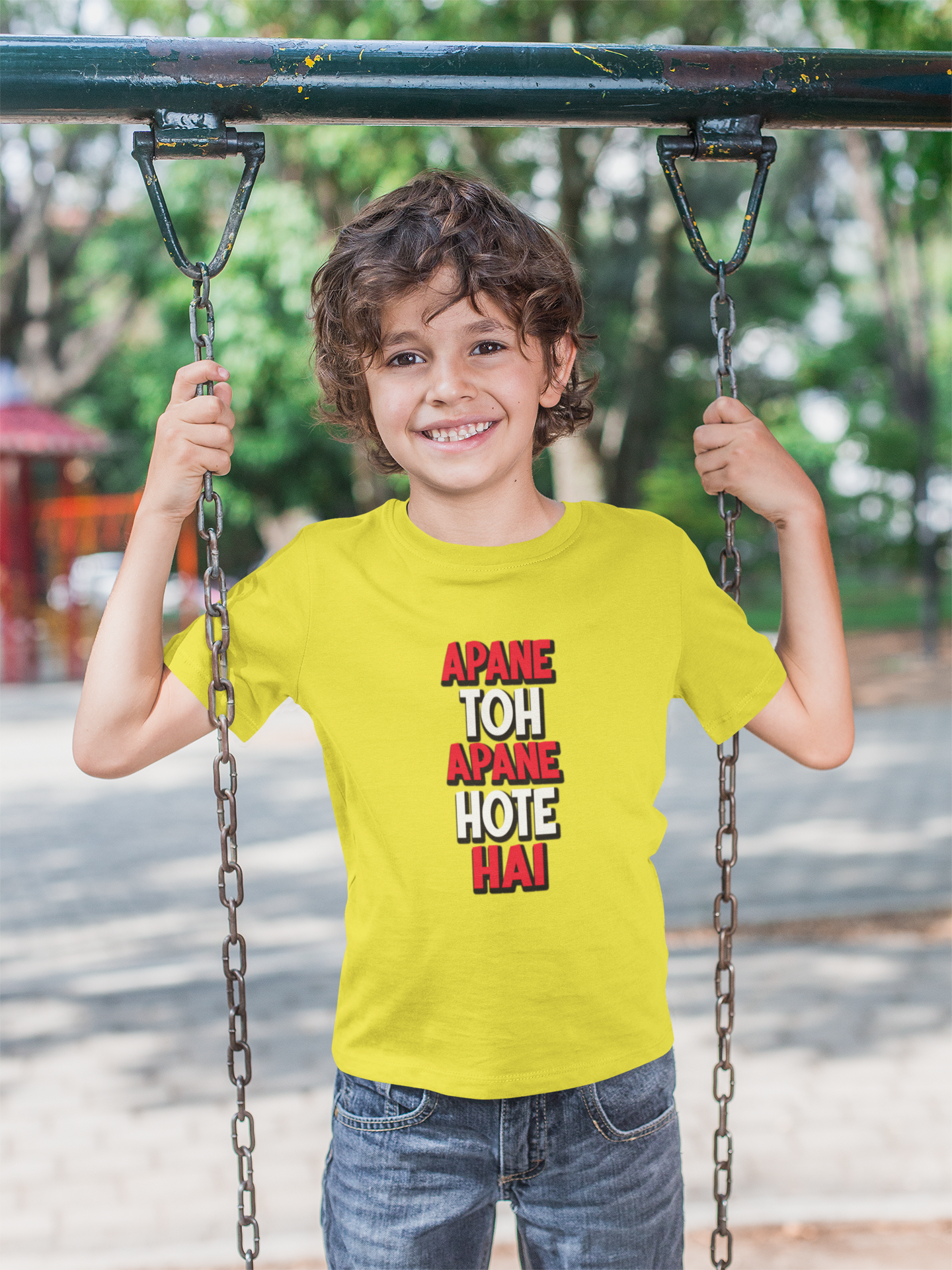 Apne Toh Apne Hote Hain Half Sleeves T-Shirt for Boy-FunkyTeesClub