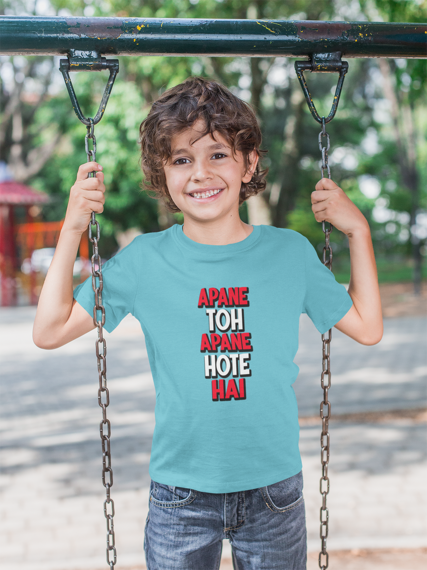 Apne Toh Apne Hote Hain Half Sleeves T-Shirt for Boy-FunkyTeesClub