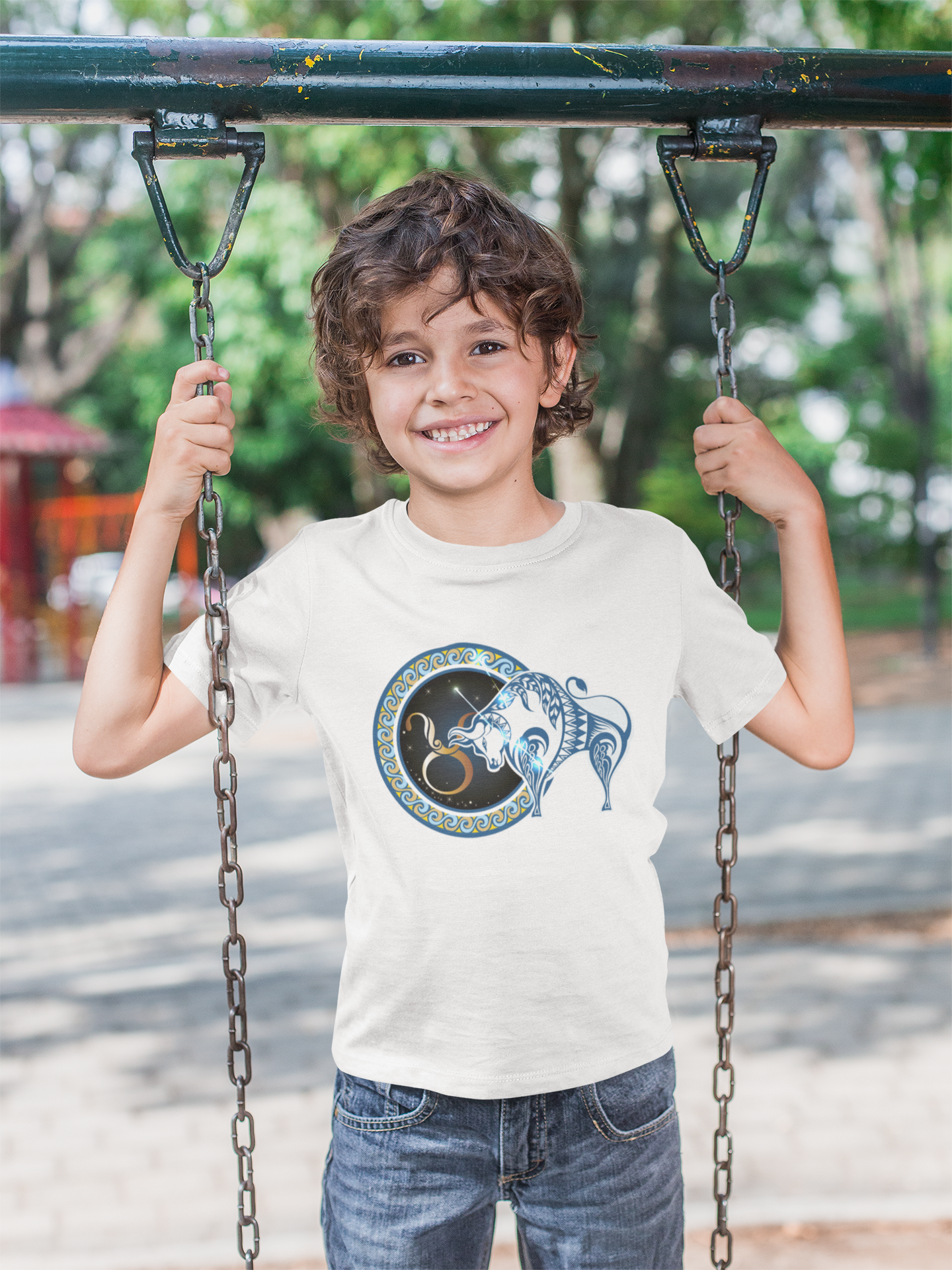 Taurus Zodiac Sign Half Sleeves T-Shirt for Boy-FunkyTeesClub