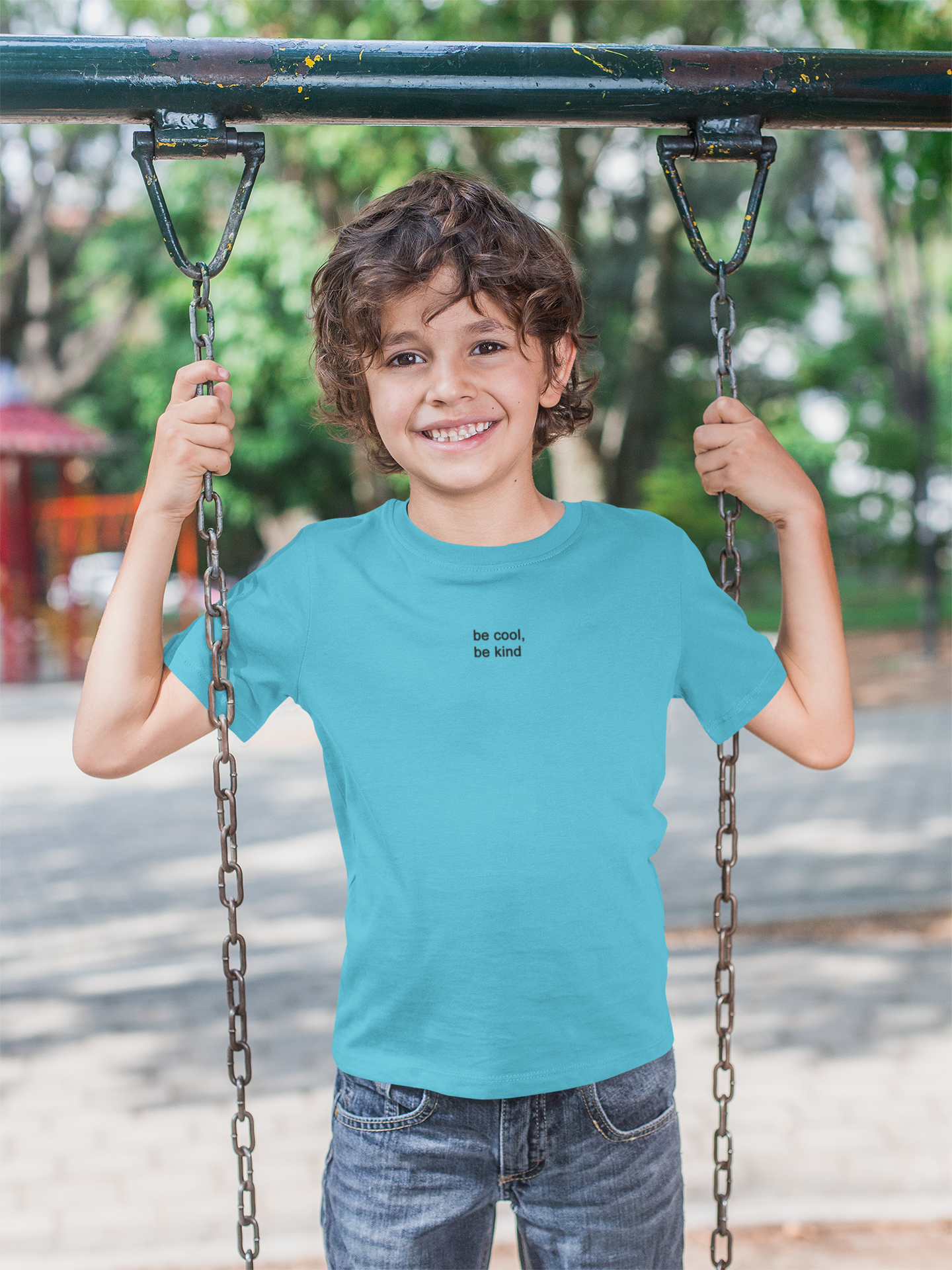 Be Cool Be Kind Minimals Half Sleeves T-Shirt for Boy-FunkyTeesClub