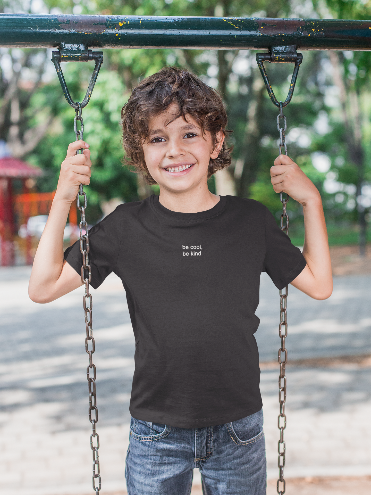 Be Cool Be Kind Minimals Half Sleeves T-Shirt for Boy-FunkyTeesClub