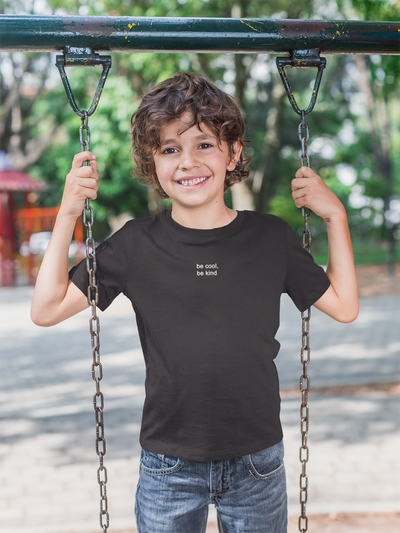 Be Cool Be Kind Minimals Half Sleeves T-Shirt for Boy-FunkyTeesClub