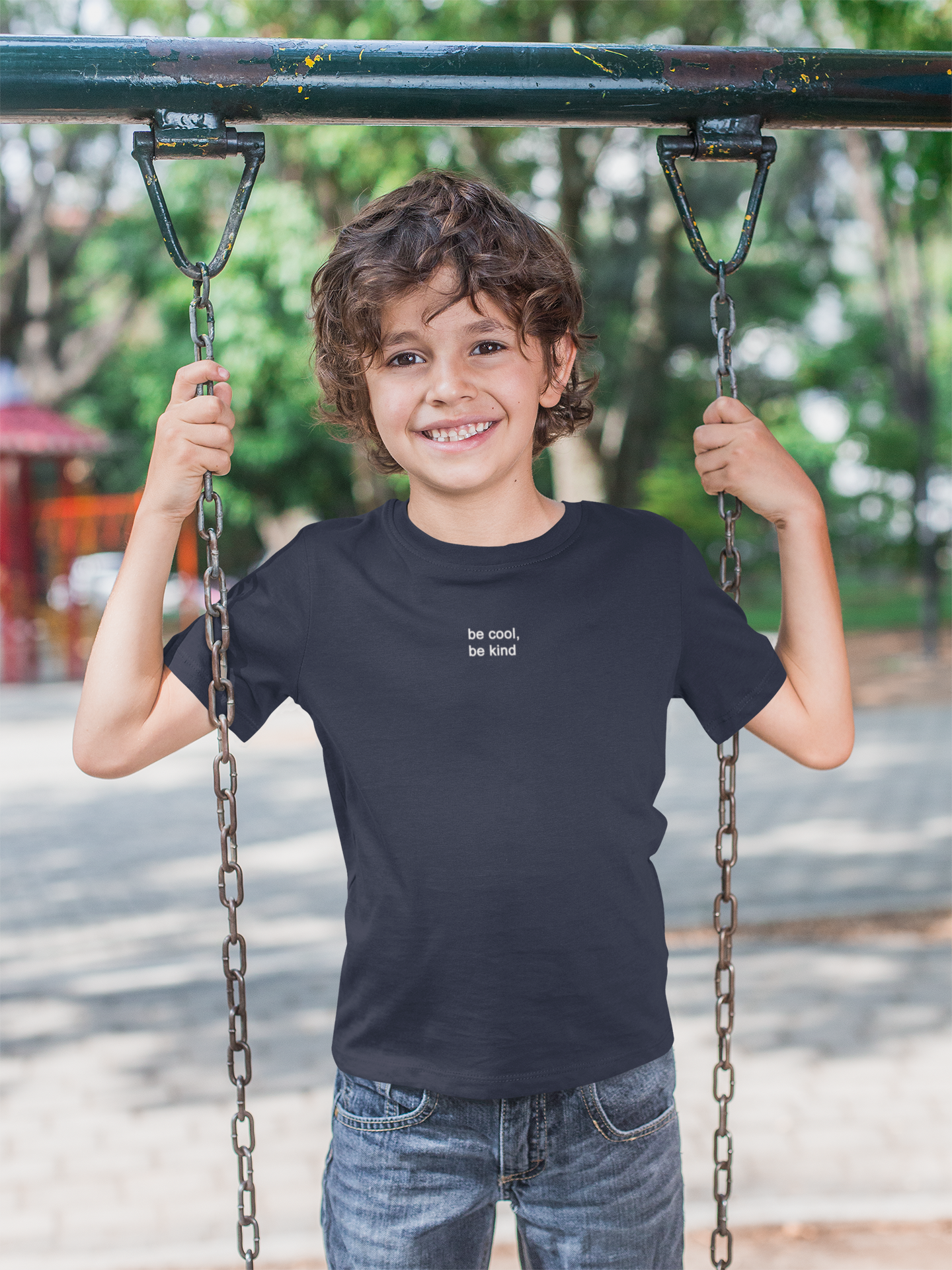 Be Cool Be Kind Minimals Half Sleeves T-Shirt for Boy-FunkyTeesClub