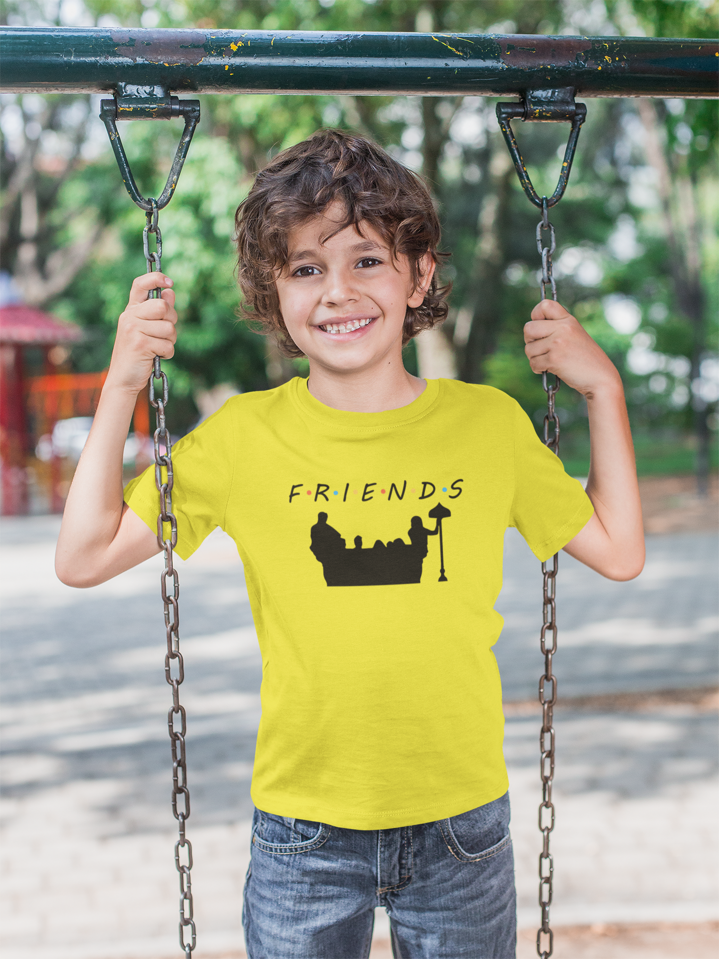 F.R.I.E.N.D.S Friends Web Series Half Sleeves T-Shirt for Boy-FunkyTeesClub