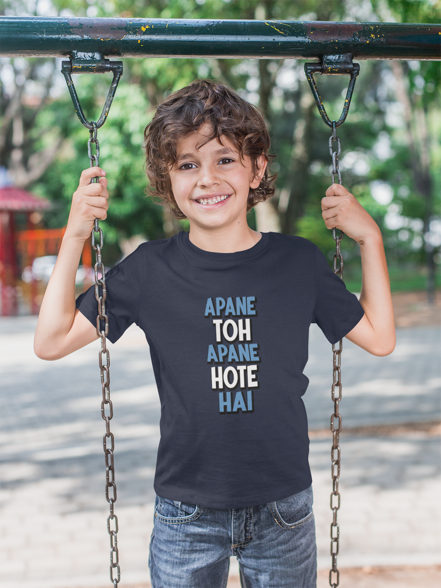 Apne Toh Apne Hote Hain Half Sleeves T-Shirt for Boy-FunkyTeesClub