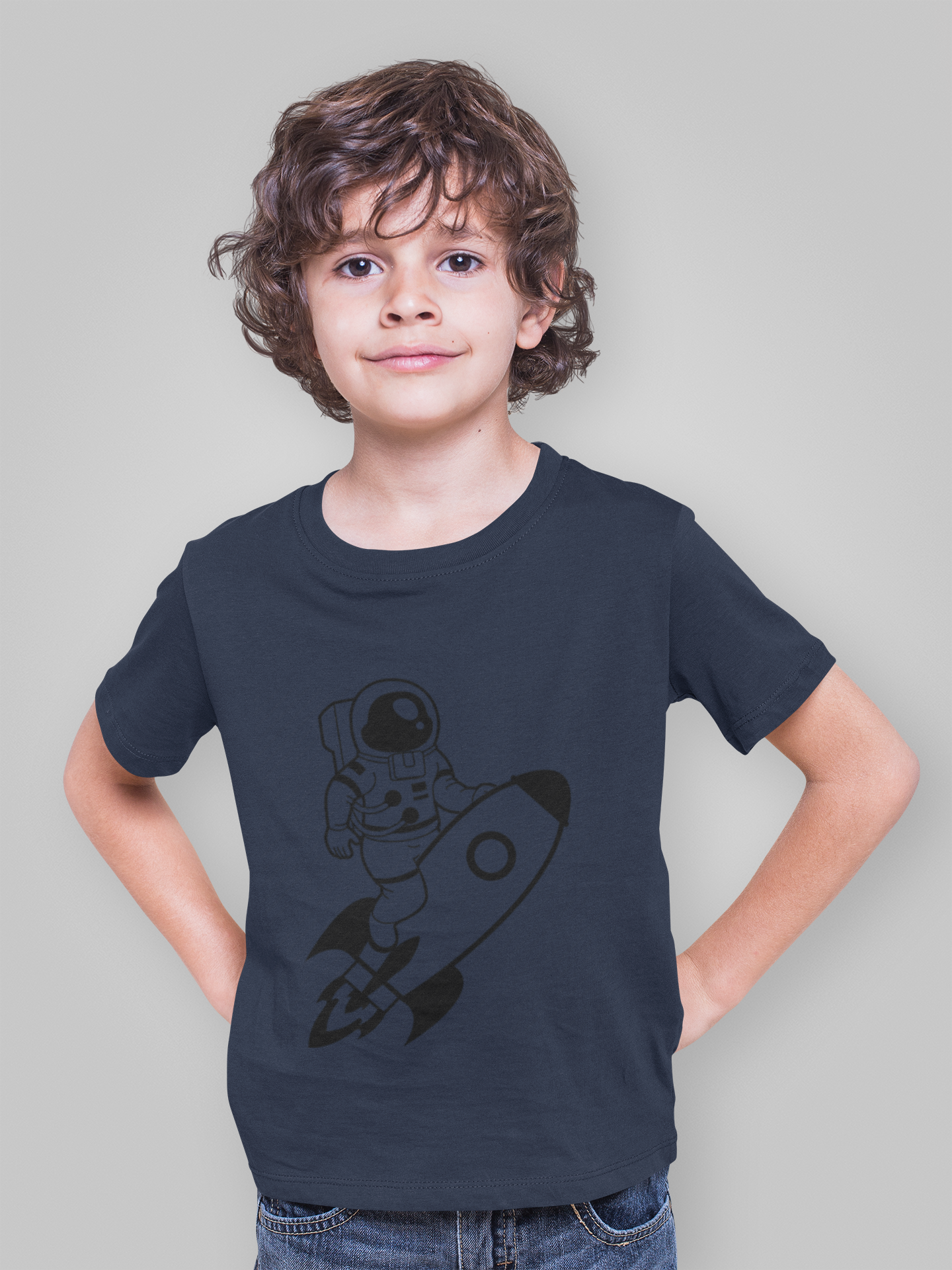 Future Astronaut Half Sleeves T-Shirt for Boy-FunkyTeesClub